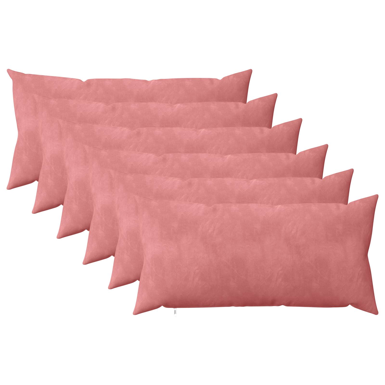 Párna huzat 6 pcs heerlen rózsaszín 40 x 80 cm bársony
