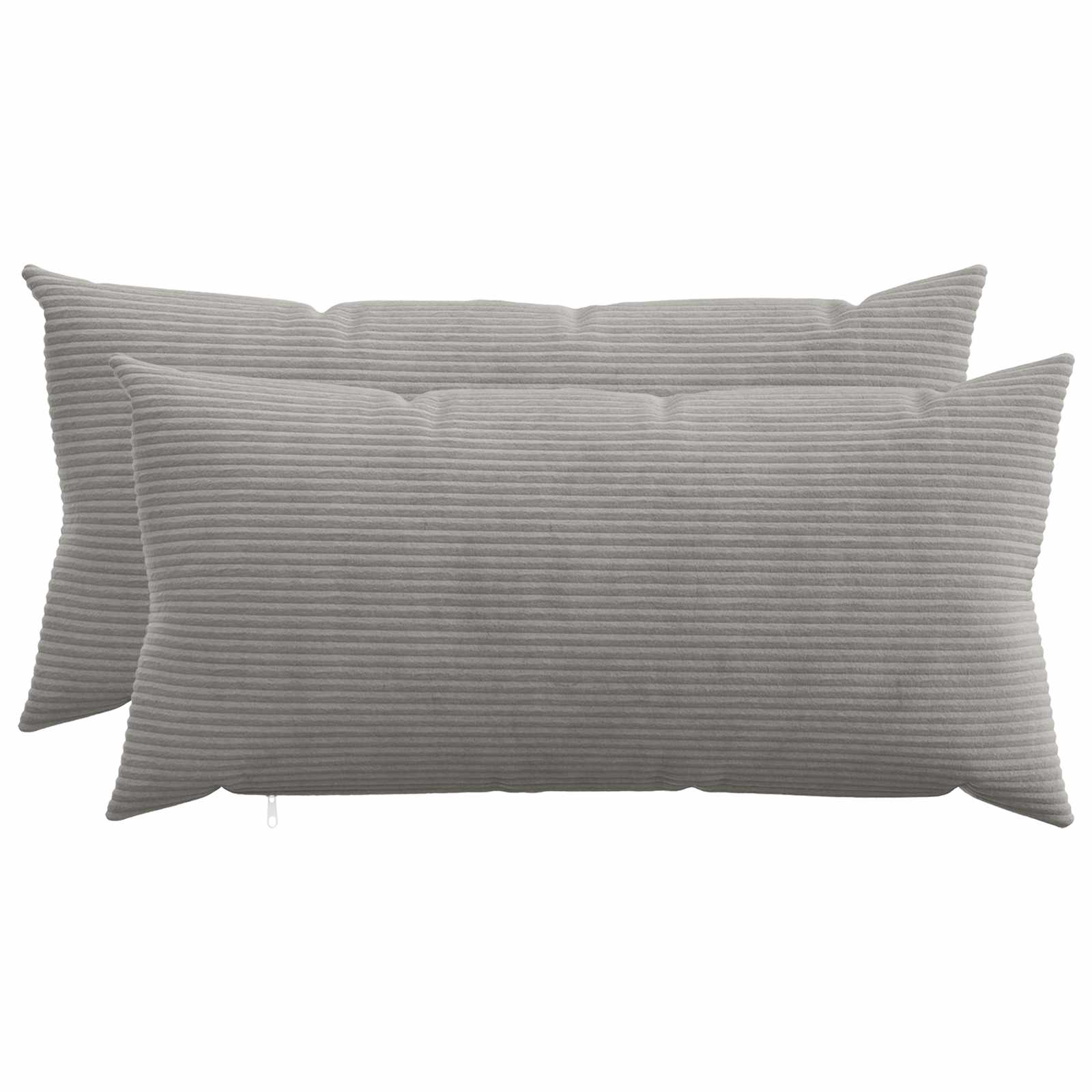 Párna huzat 2 pcs heerlen világosszürke 40 x 80 cm cord