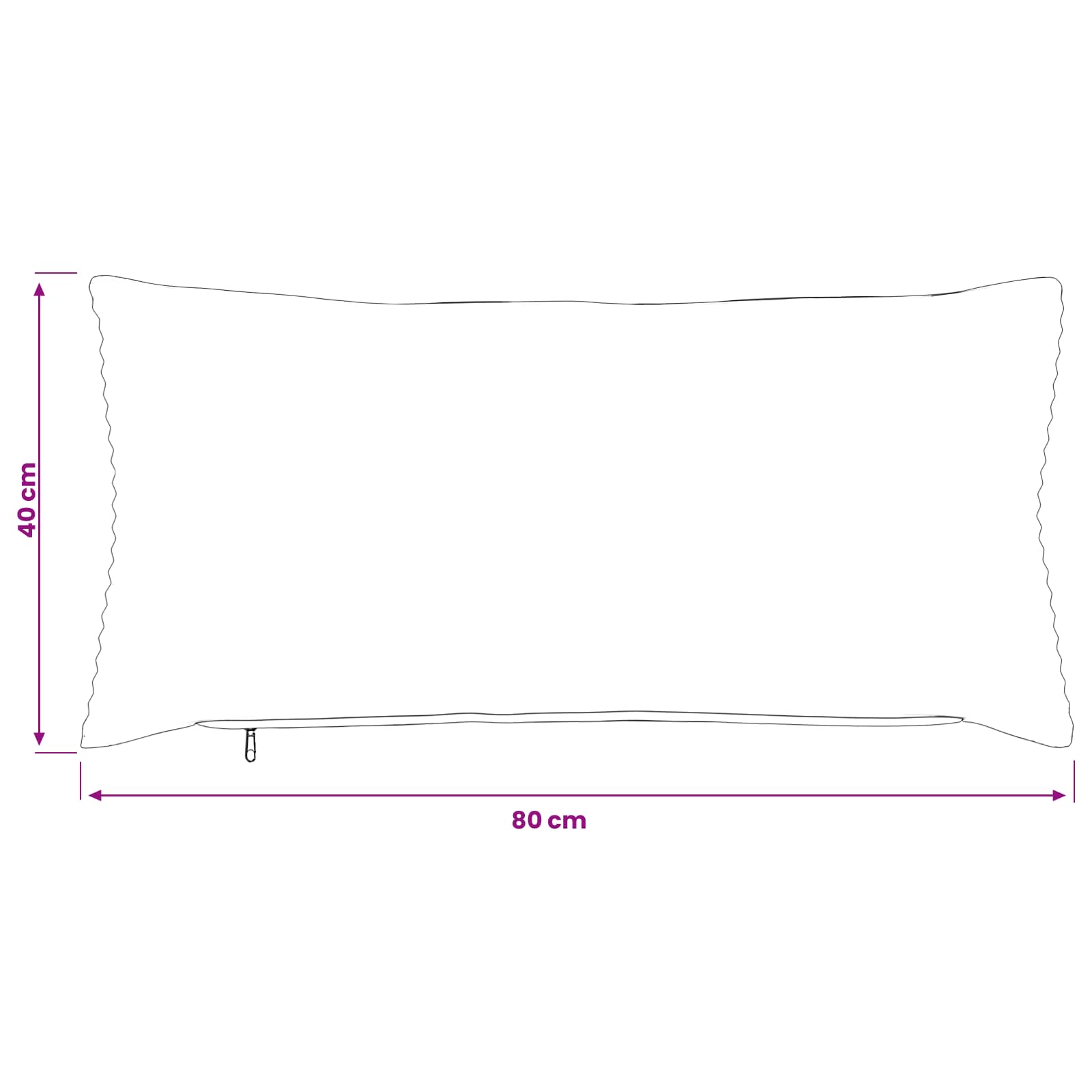 Párna huzat 2 pcs heerlen világosszürke 40 x 80 cm cord