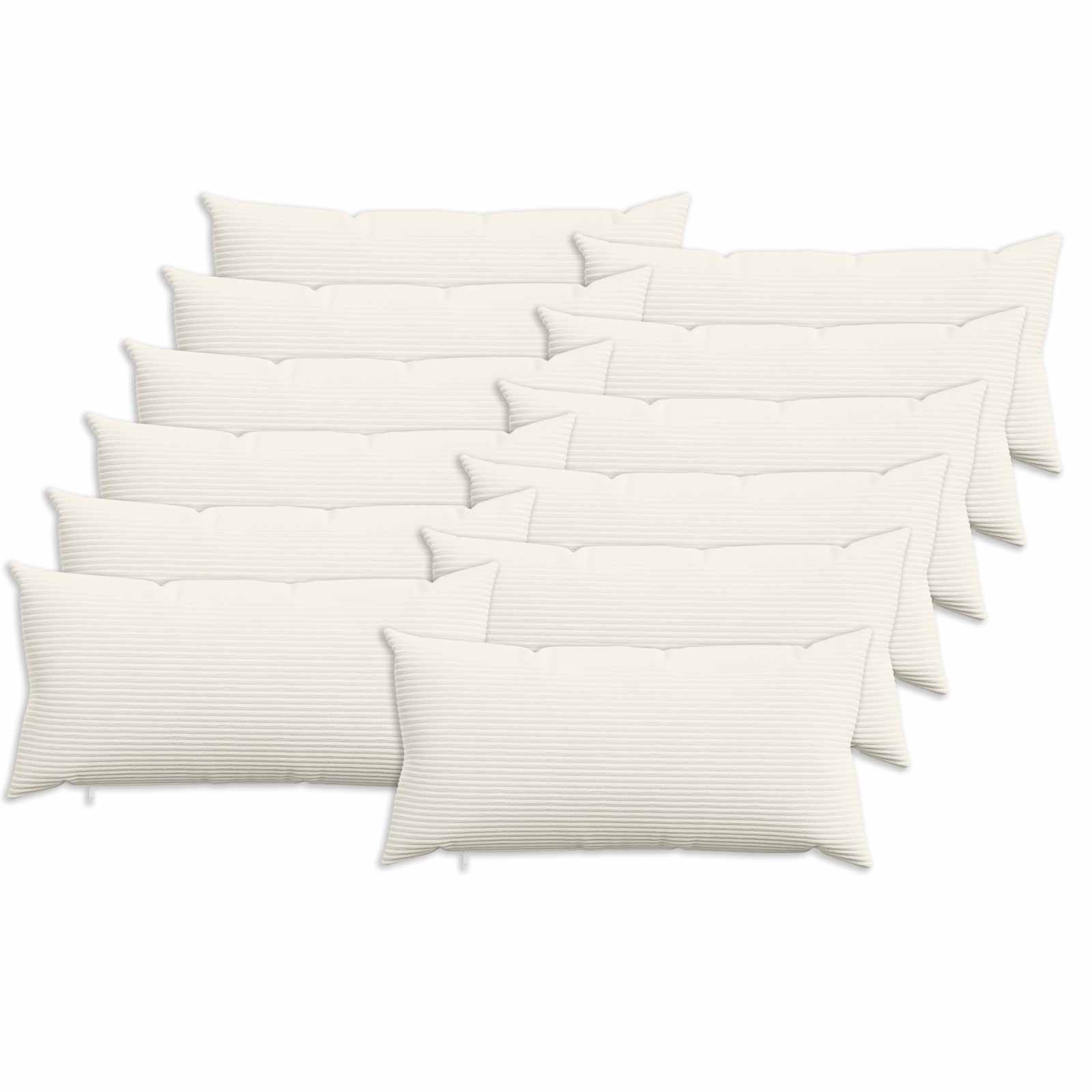 Párna huzat 12 pcs heerlen krémszínű 40 x 80 cm cord