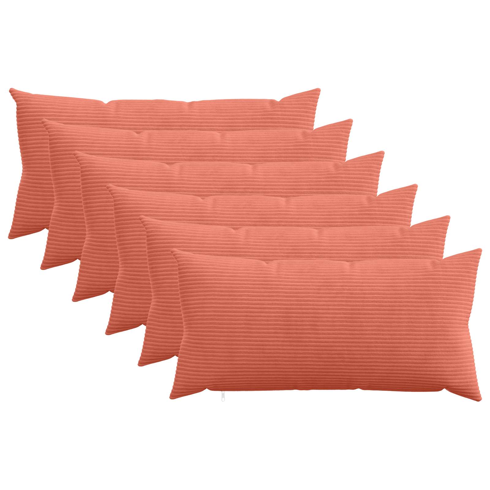Párna huzat 6 pcs heerlen piros narancs 40 x 80 cm cord