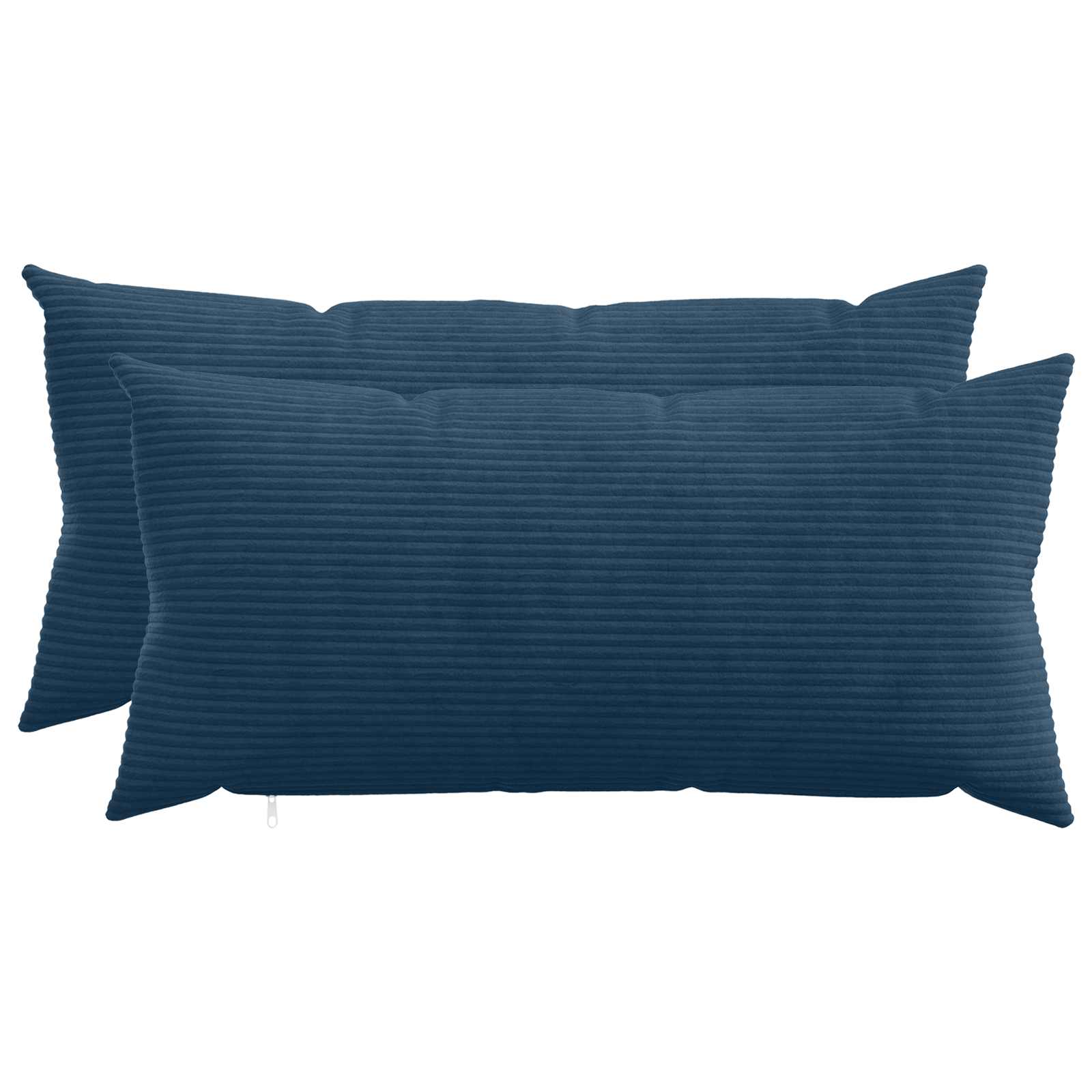 Párna huzat 2 pcs heerlen sötétkék 40 x 80 cm cord