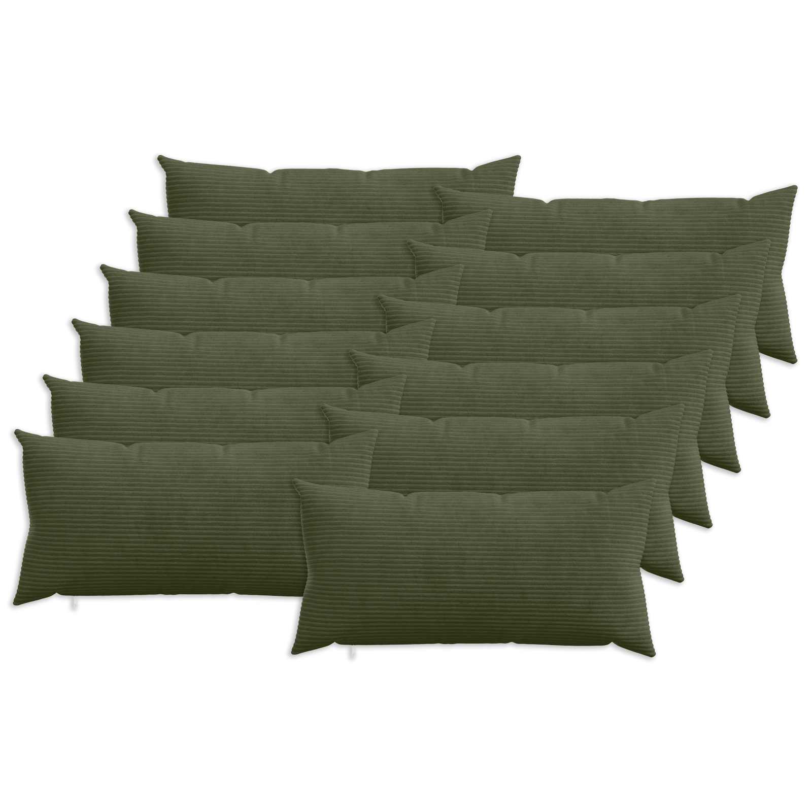 Párna huzat 12 pcs heerlen zöld 40 x 80 cm cord