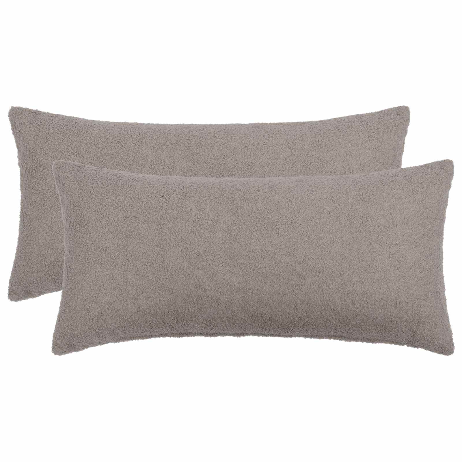 Párna huzat 2 pcs heerlen világosszürke 40 x 80 cm bouclé