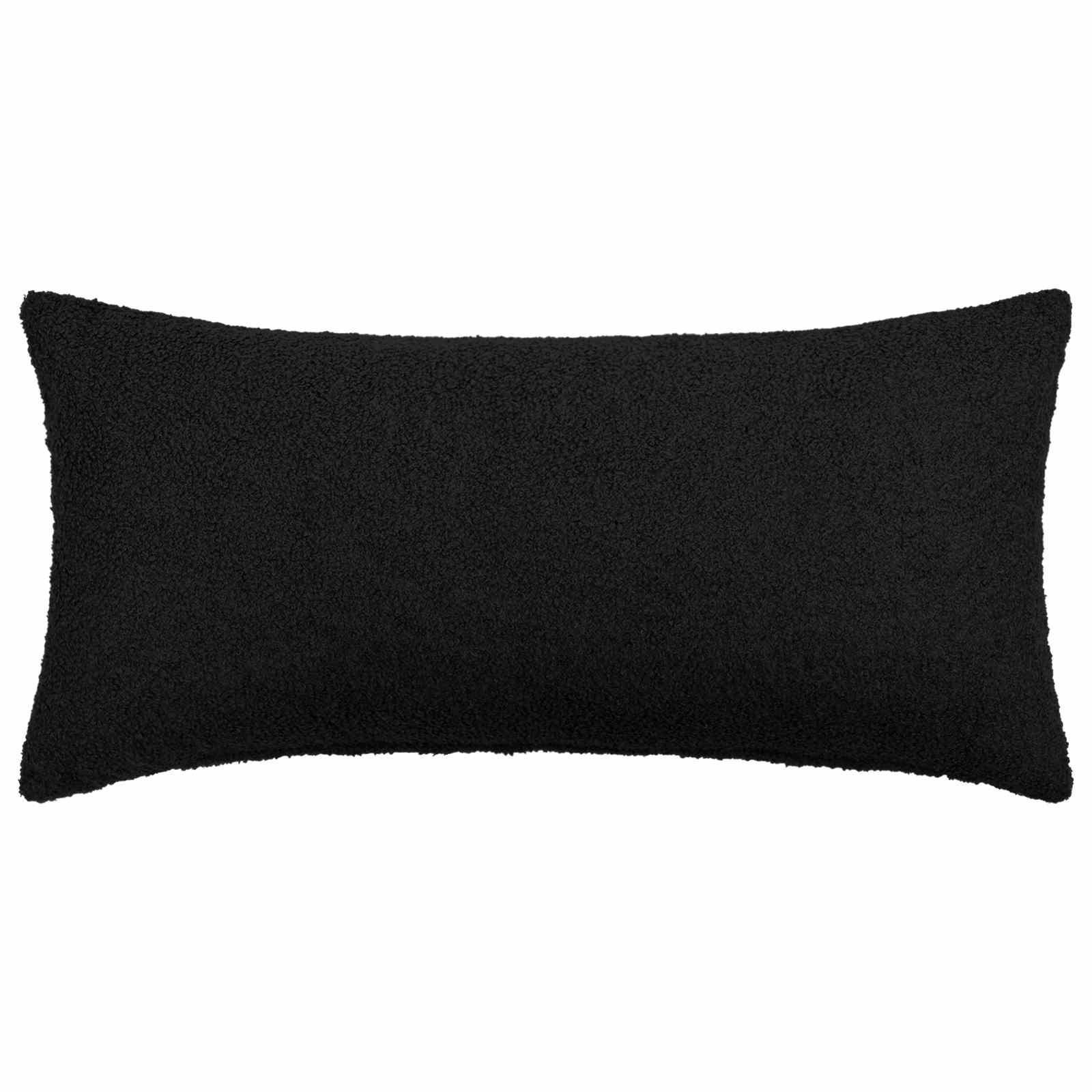 Párna huzat 6 pcs heerlen fekete 40 x 80 cm bouclé