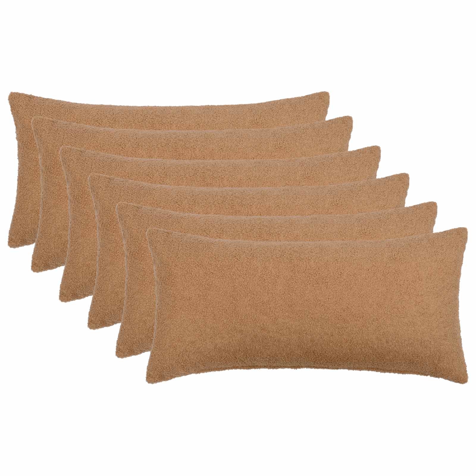 Párna huzat 6 pcs heerlen bézs 40 x 80 cm bouclé