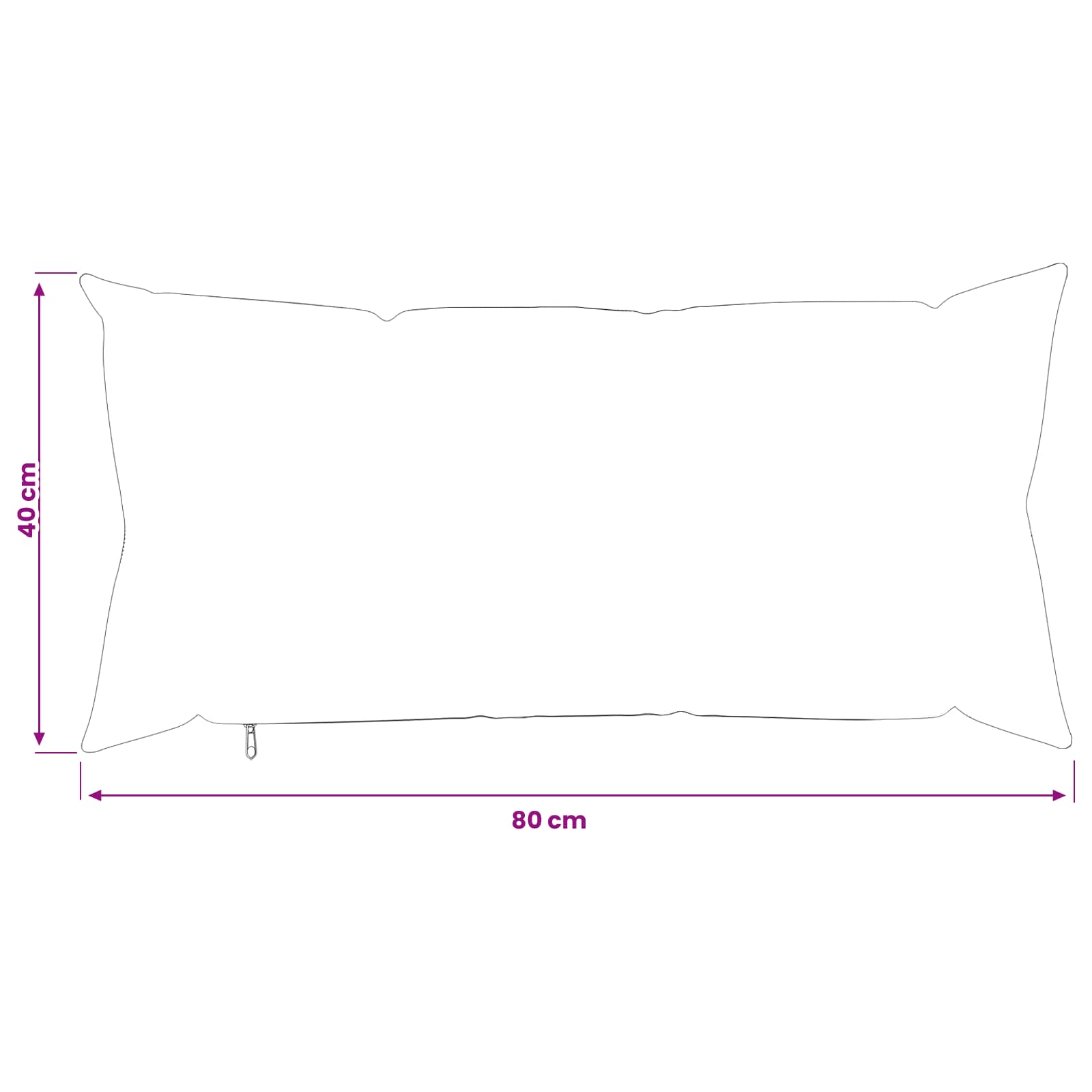 Párna huzat 12 pcs heerlen antracitszürke 40 x 80 cm