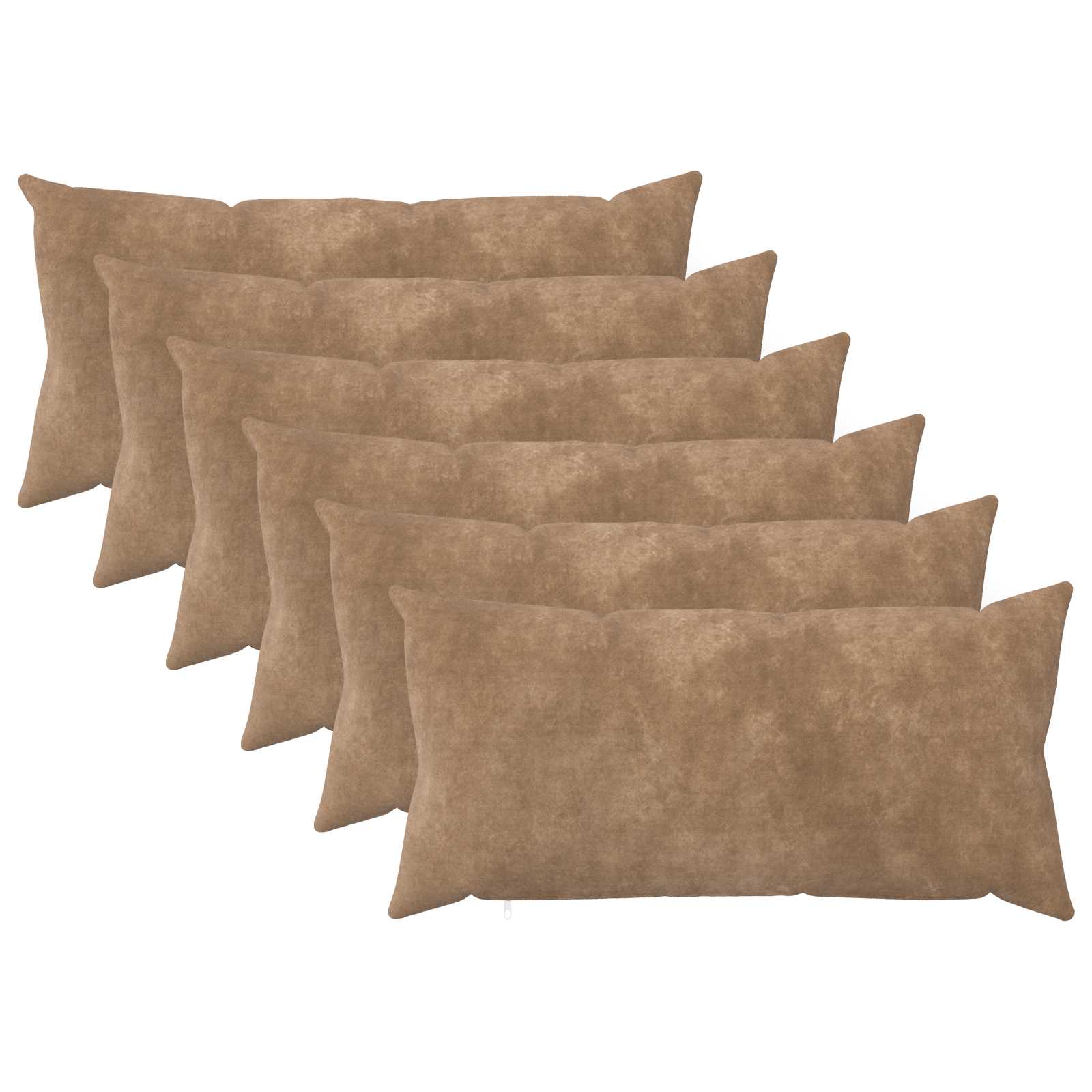 Párna huzat 6 pcs heerlen tópszínű 40 x 80 cm mikroszálas plüss