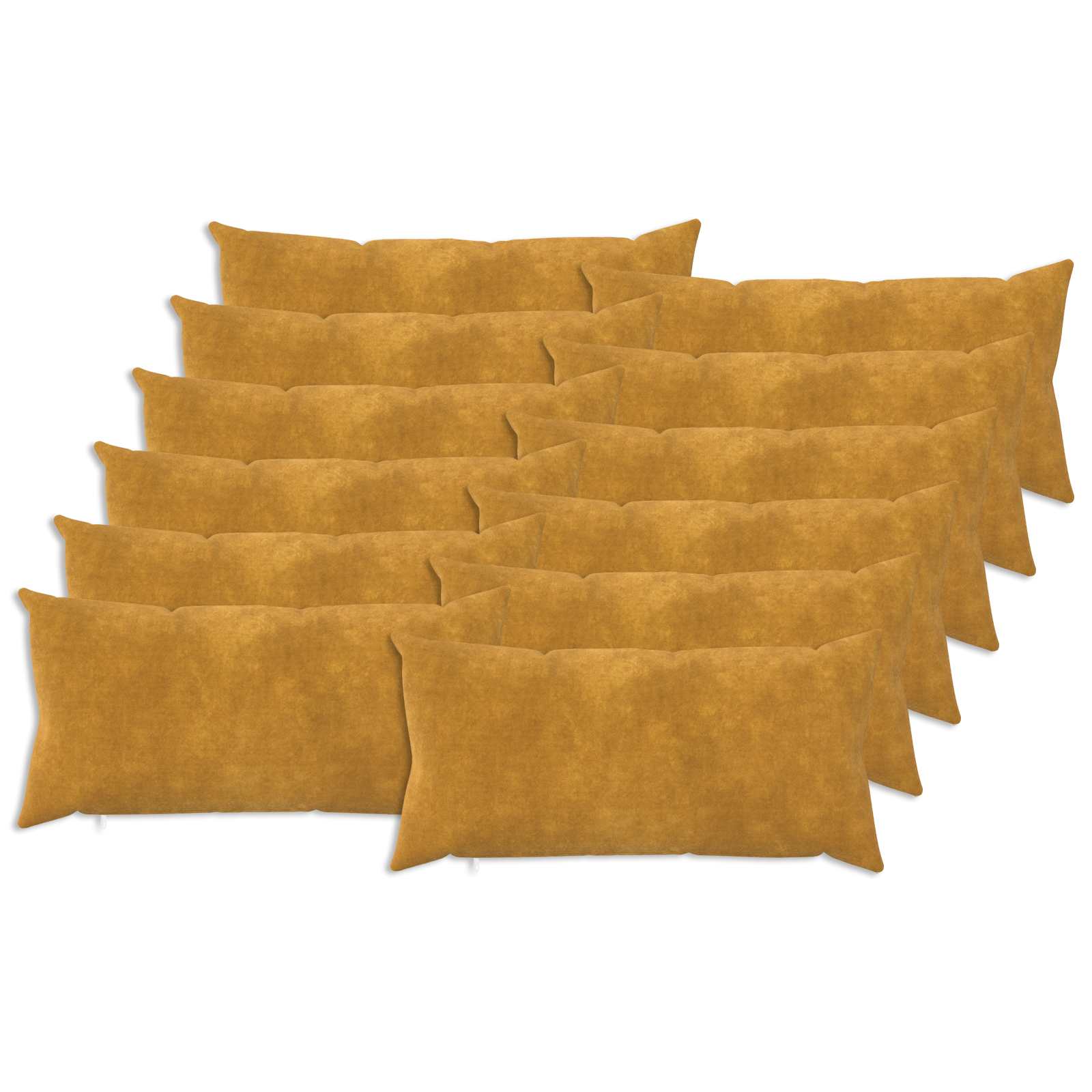 Párna huzat 12 pcs heerlen sárga 40 x 80 cm mikroszálas plüss