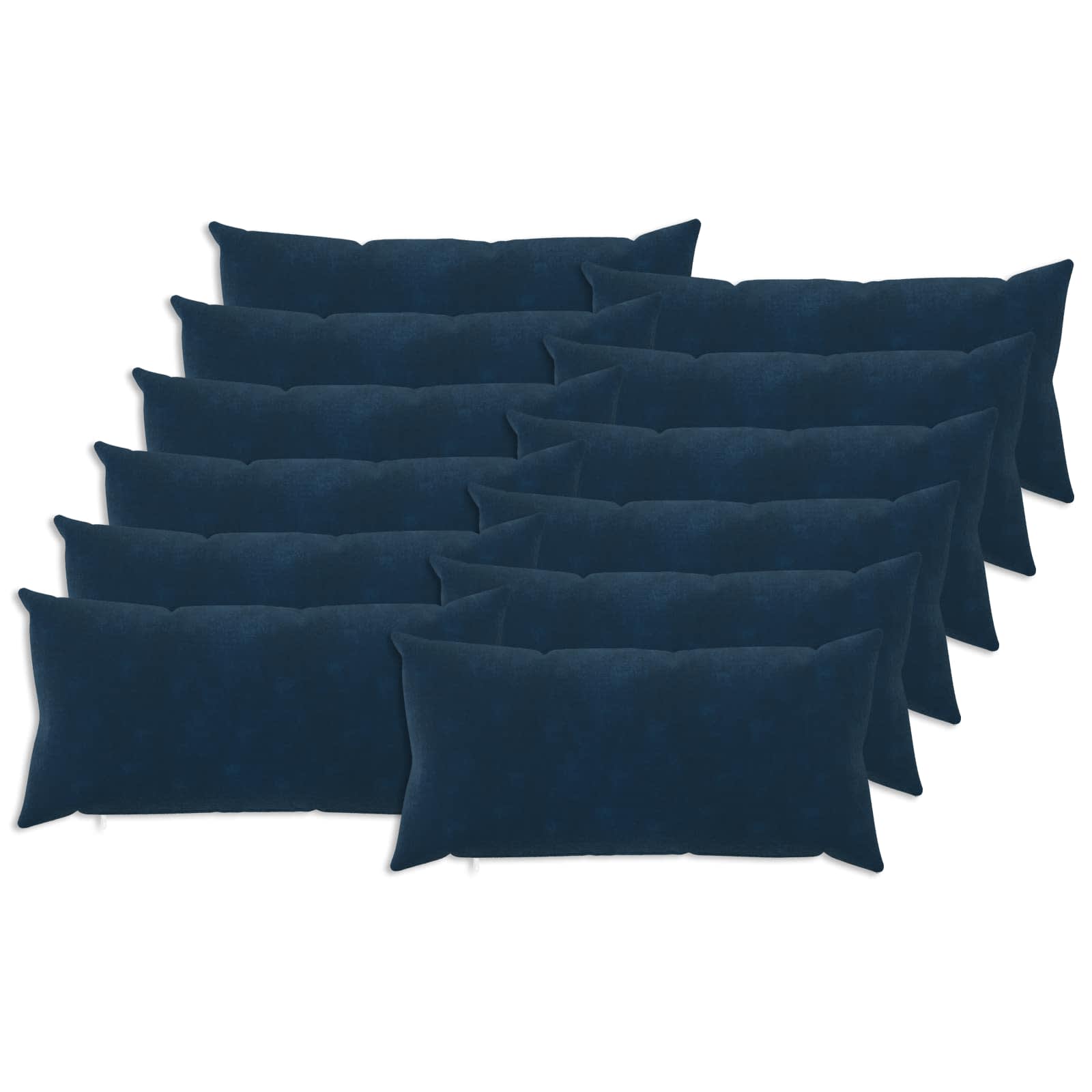 Párna huzat 12 pcs heerlen kék 40 x 80 cm mikroszálas plüss