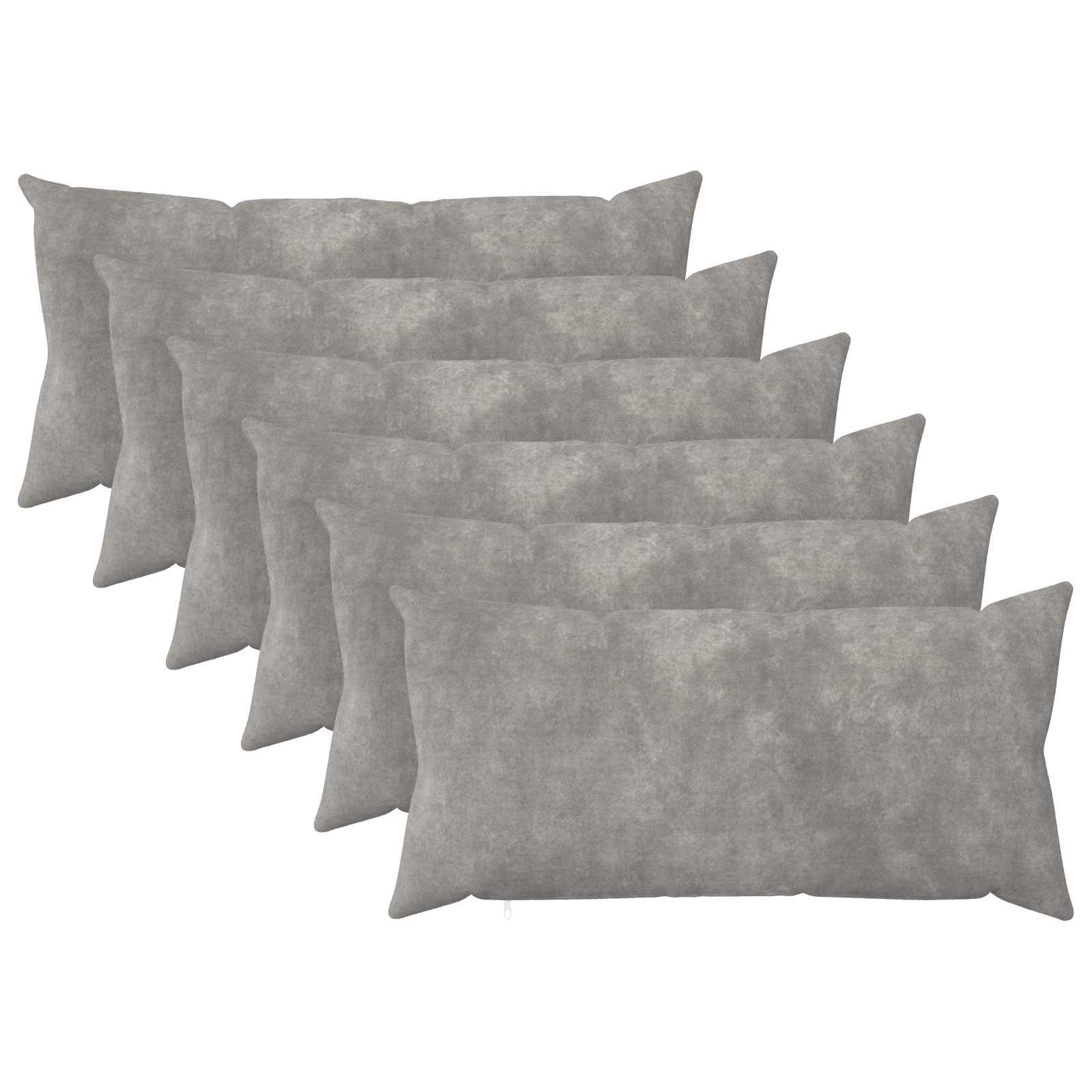 Párna huzat 6 pcs heerlen világosszürke 40 x 80 cm
