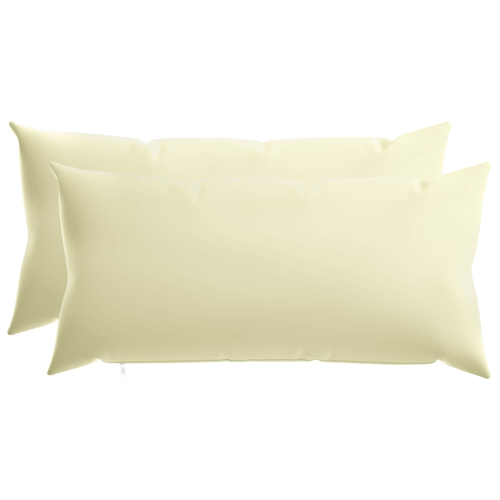 Párna huzat 2 pcs heerlen krémszínű 40 x 80 cm poliészter