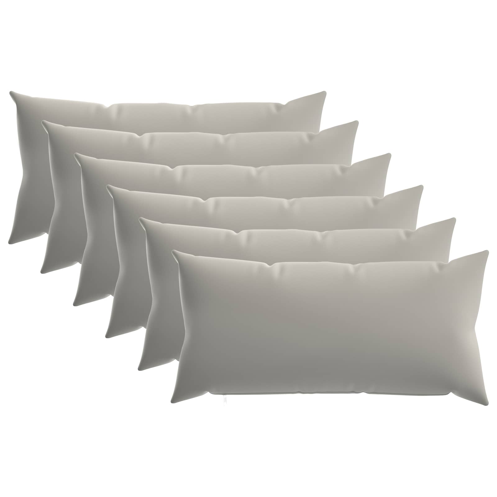 Párna huzat 6 pcs heerlen szürke 40 x 80 cm poliészter