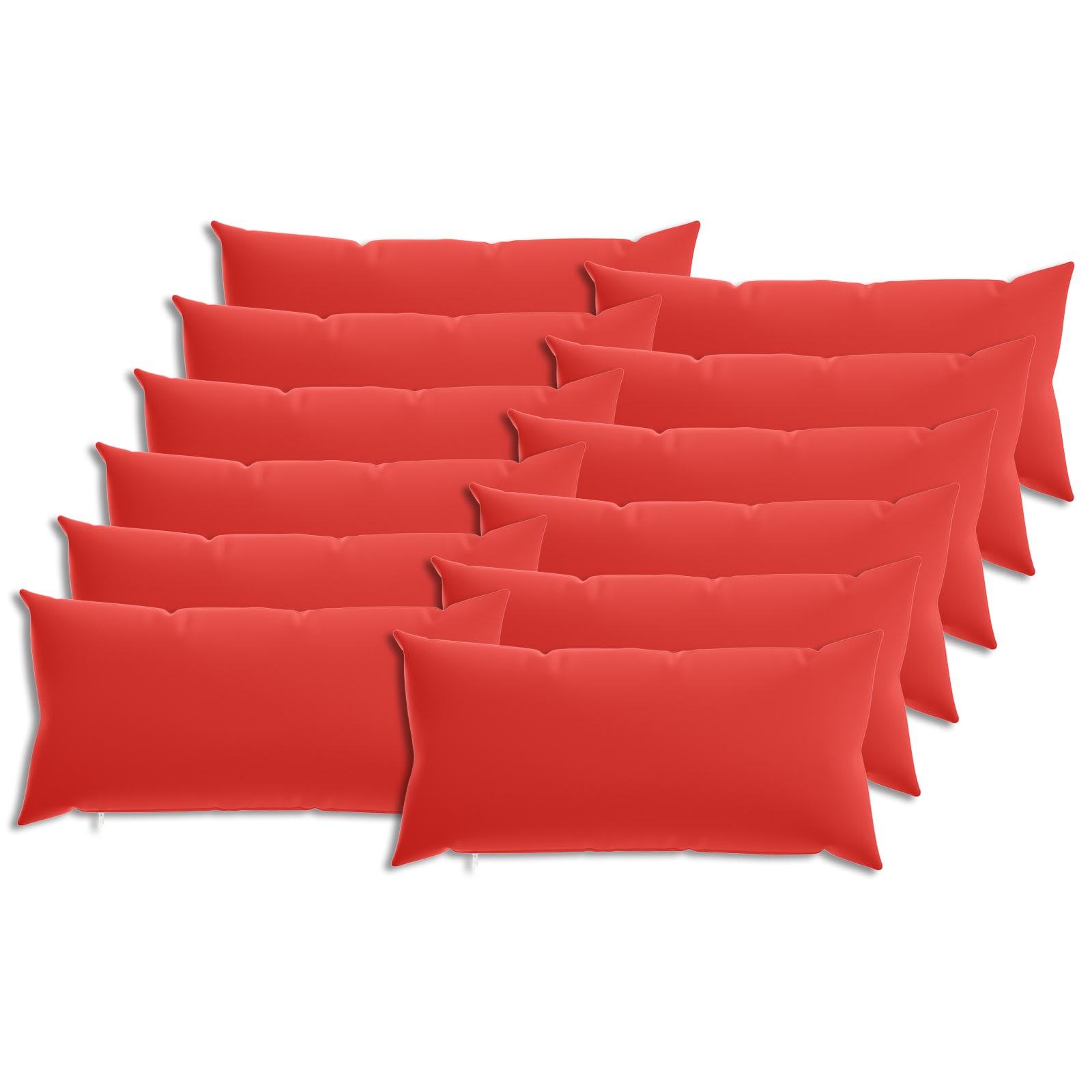 Párna huzat 12 pcs heerlen piros 40 x 80 cm poliészter
