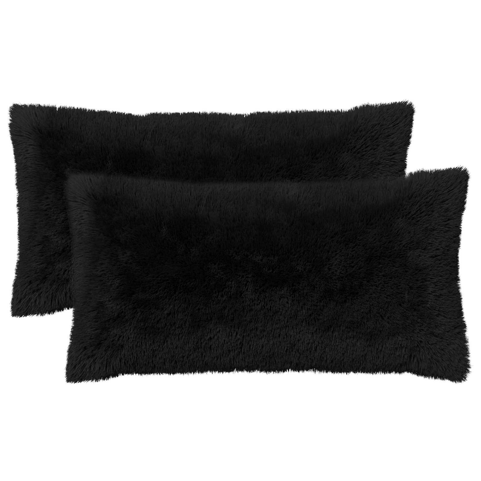 Párna huzat 2 pcs heerlen fekete 40 x 80 cm pv mikroplüss