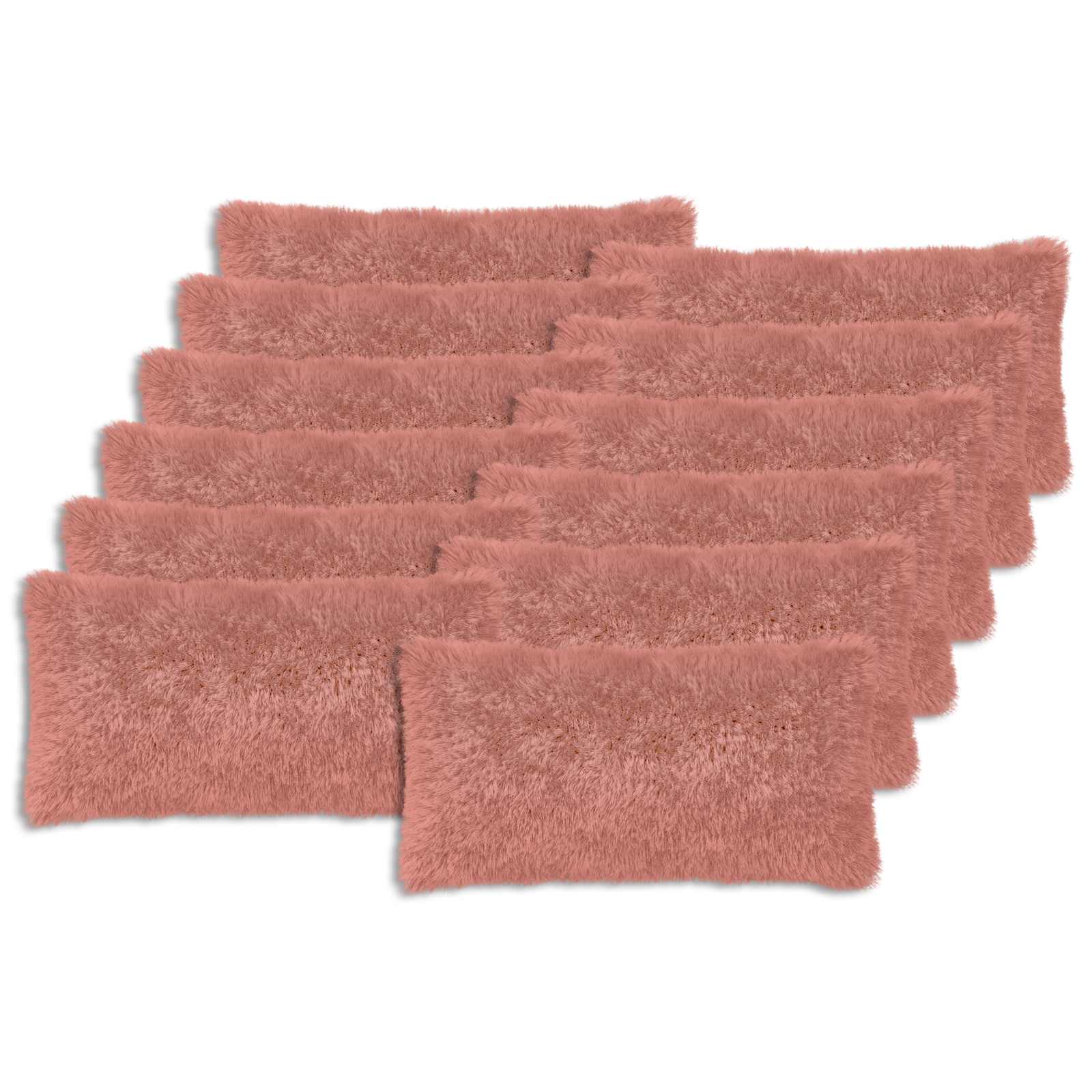 Párna huzat 12 pcs heerlen rózsaszín 40 x 80 cm pv mikroplüss