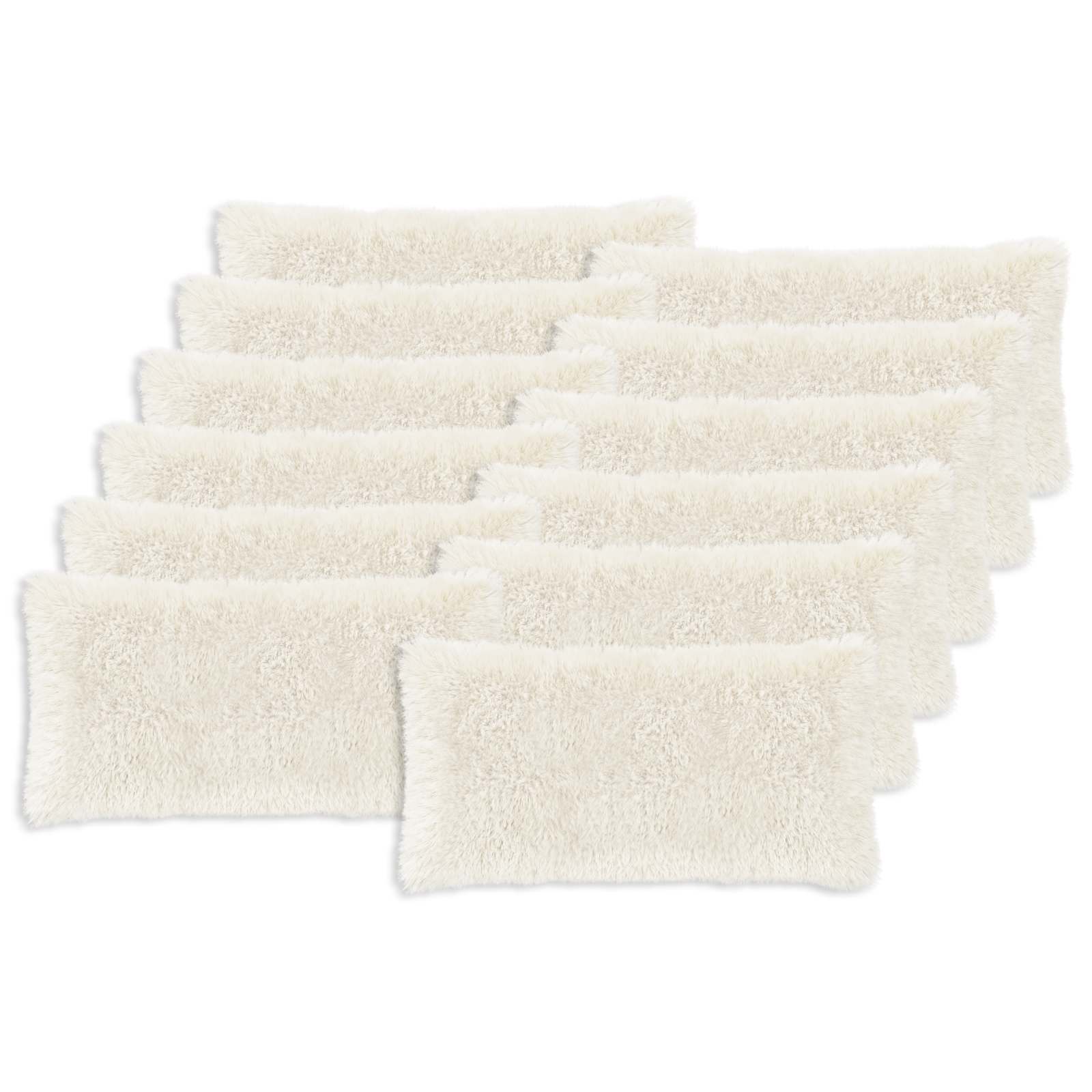 Párna huzat 12 pcs heerlen fehér 40 x 80 cm pv mikroplüss