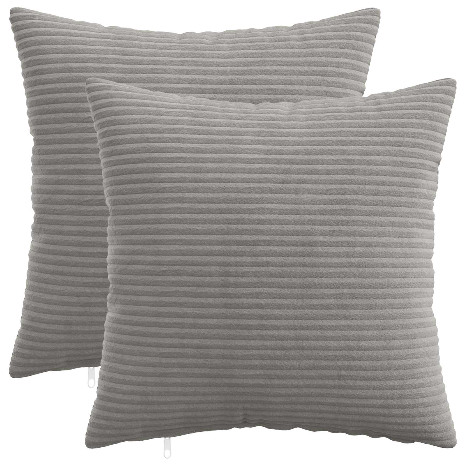 Párna huzat 2 pcs heerlen világosszürke 45 x 45 cm cord