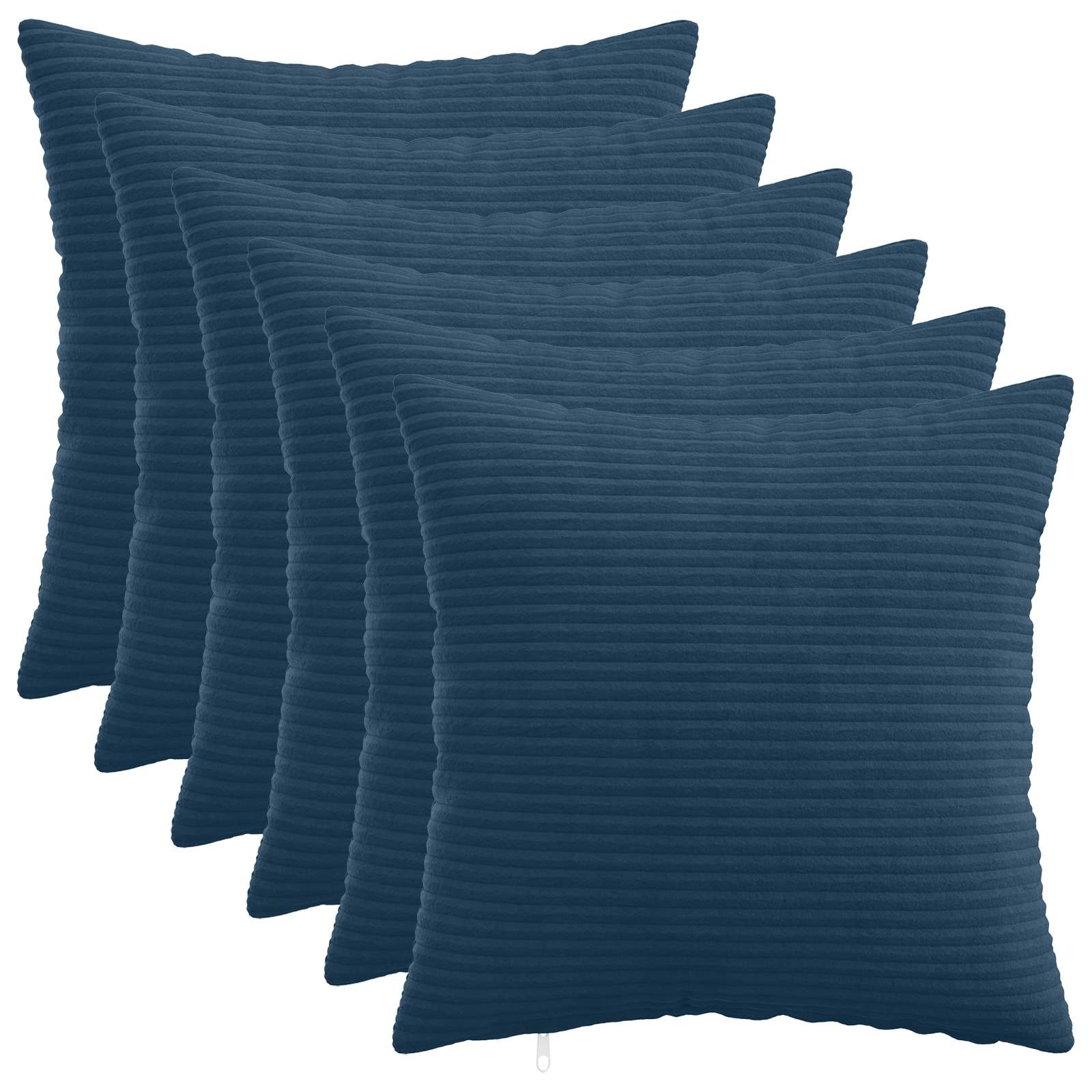 Párna huzat 6 pcs heerlen sötétkék 45 x 45 cm cord