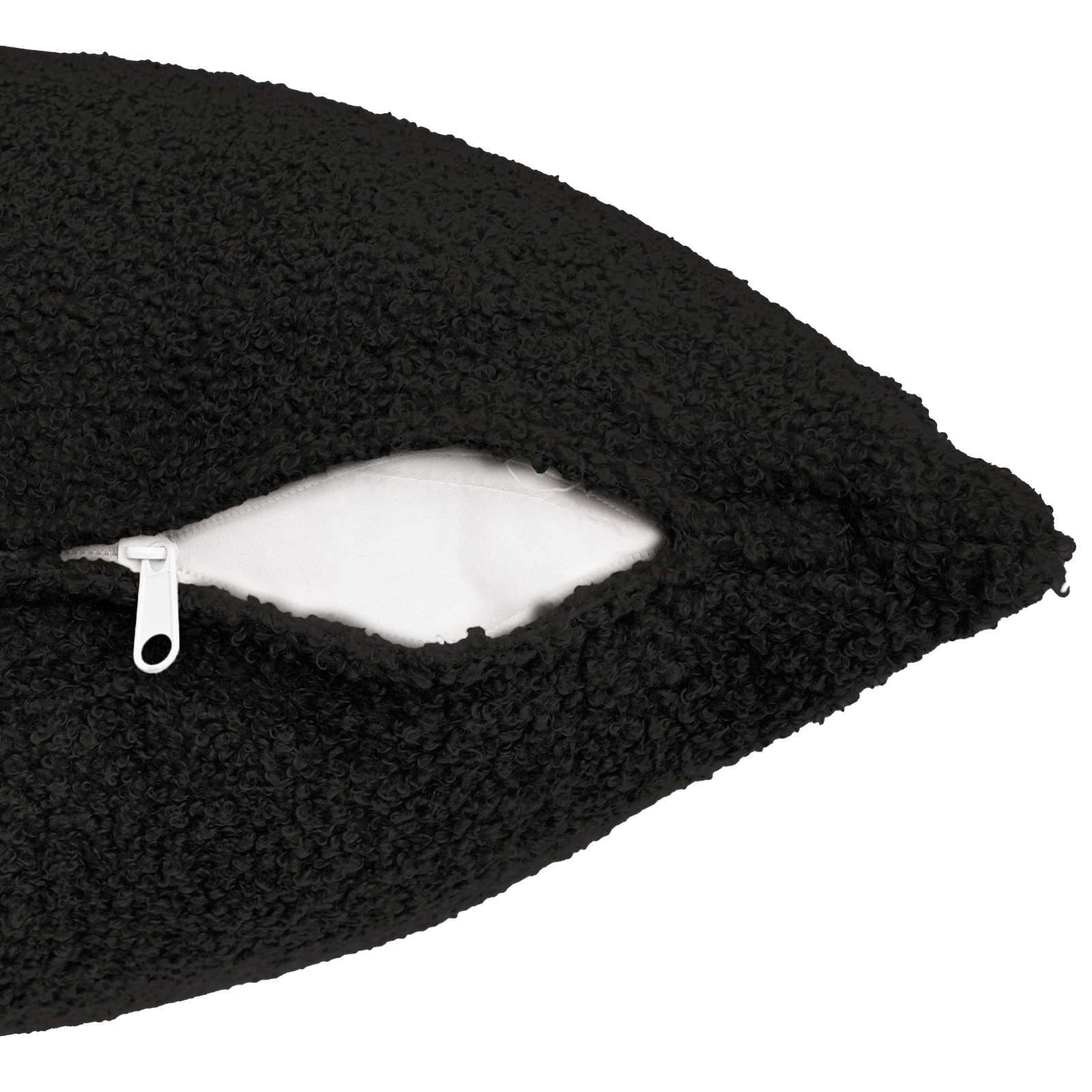 Párna huzat 12 pcs heerlen fekete 45 x 45 cm bouclé
