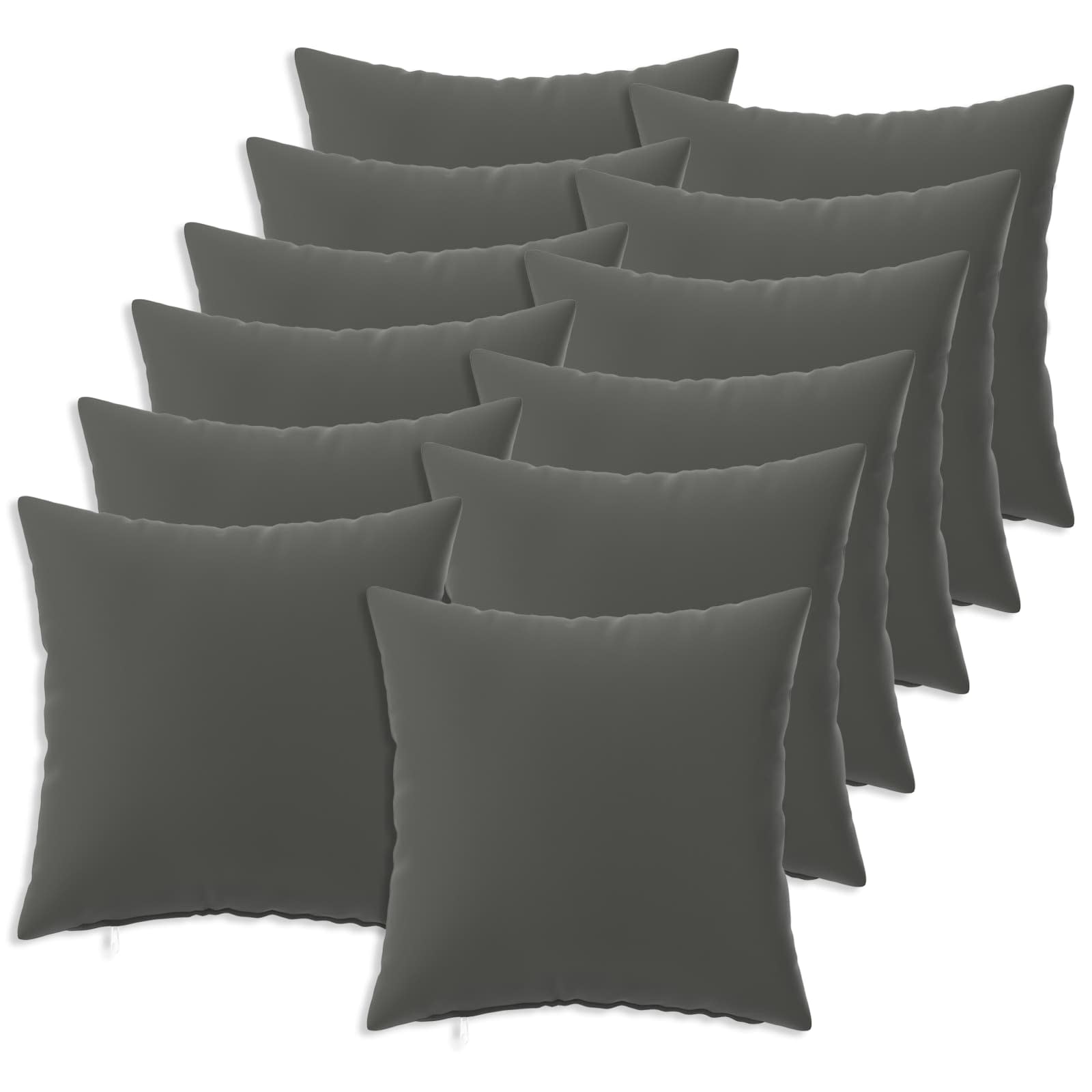 Párna huzat 12 pcs heerlen antracitszürke 45 x 45 cm poliészter