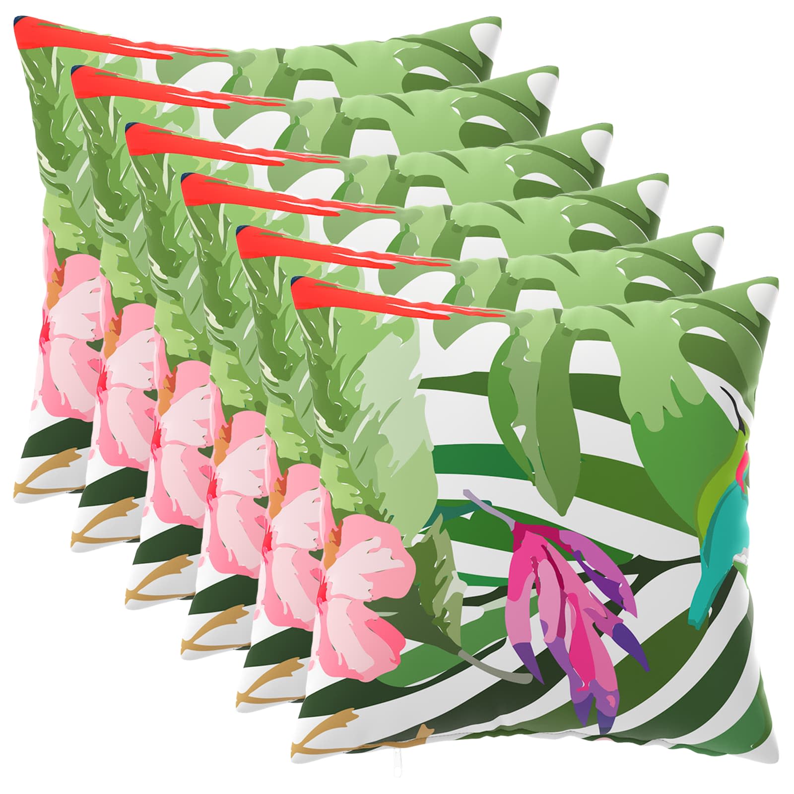 Párna huzat 6 pcs heerlen fekete 45 x 45 cm poliészter