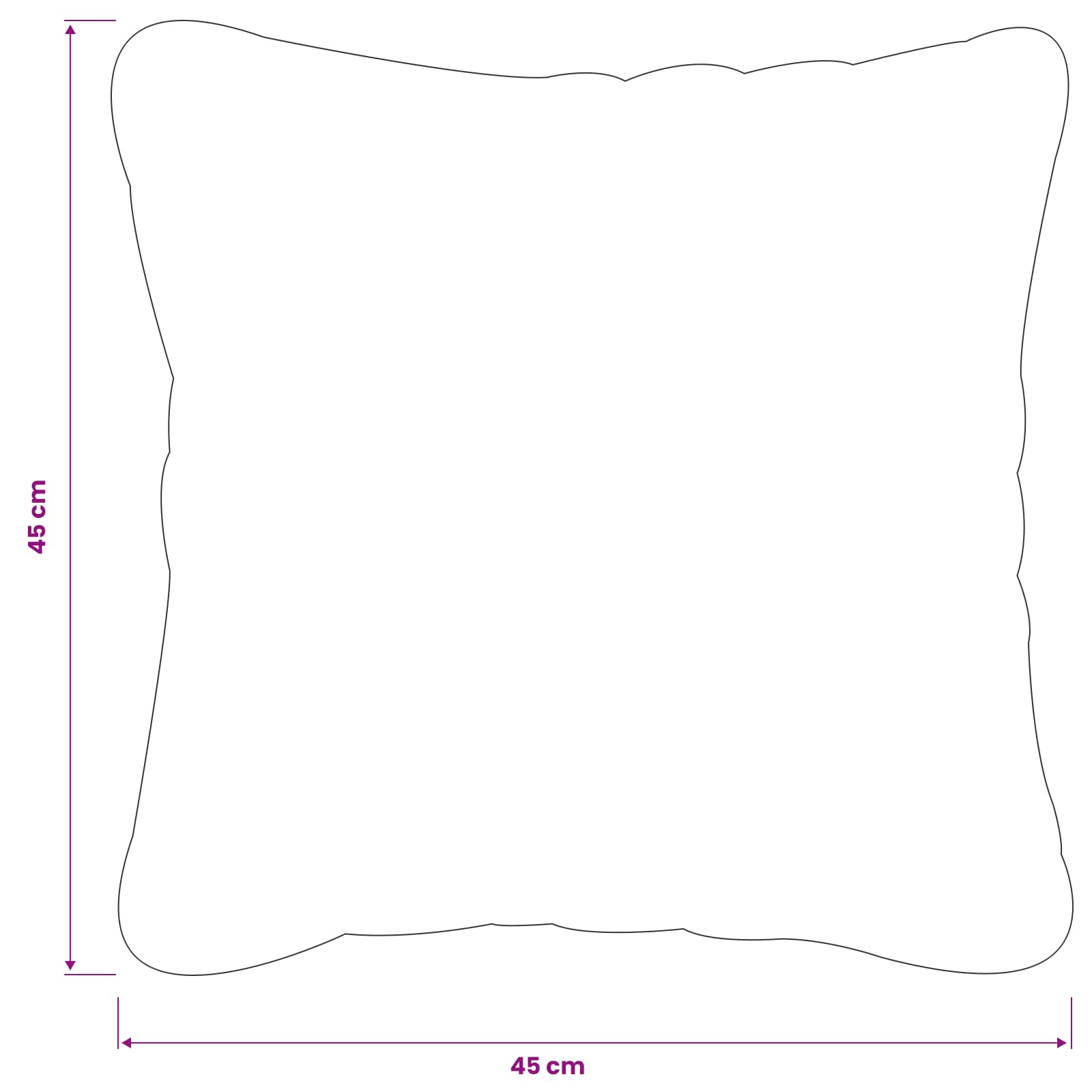 Párna huzat 2 pcs heerlen világoskék 45 x 45 cm poliészter
