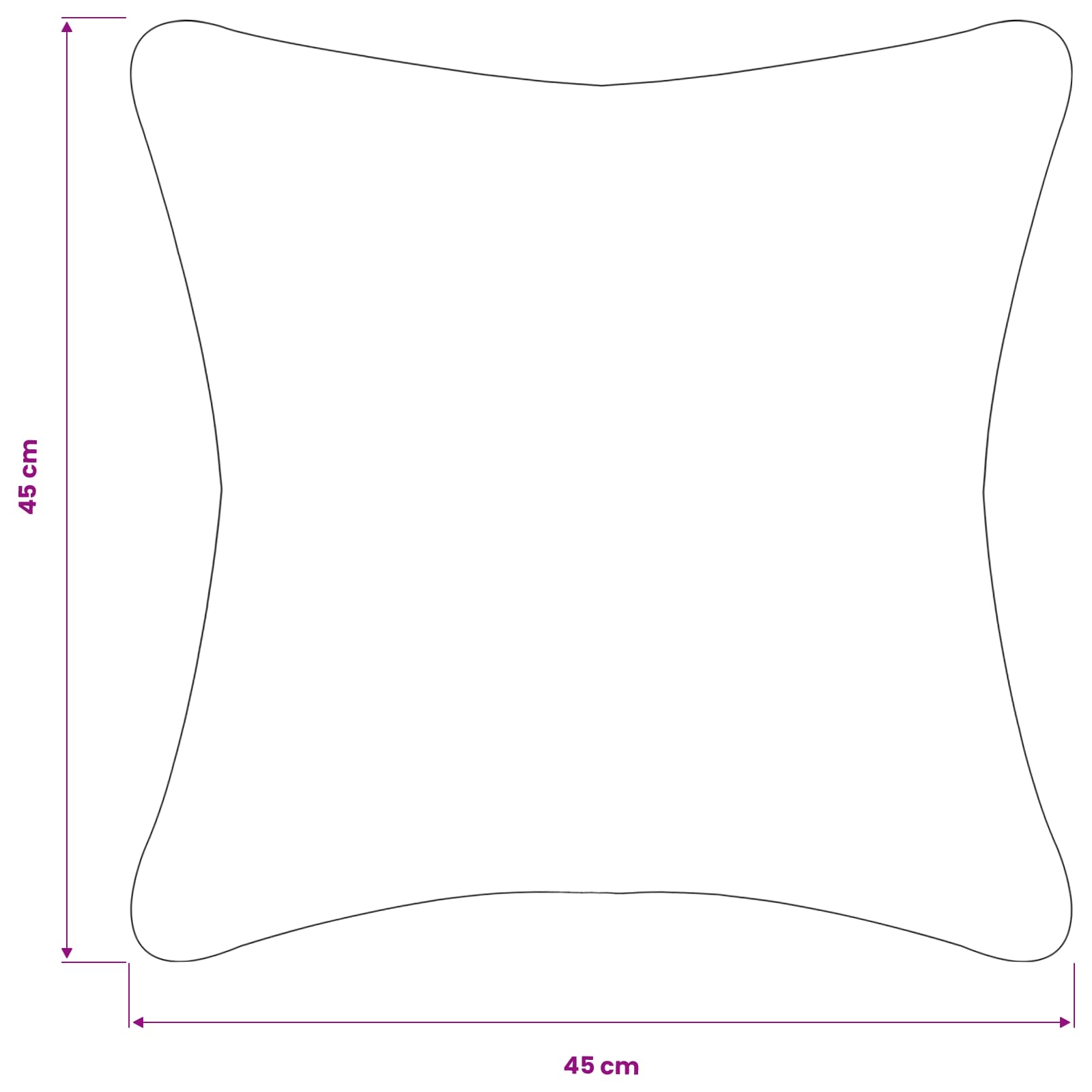 Párna huzat 2 pcs heerlen sötétszürke 45 x 45 cm bouclé