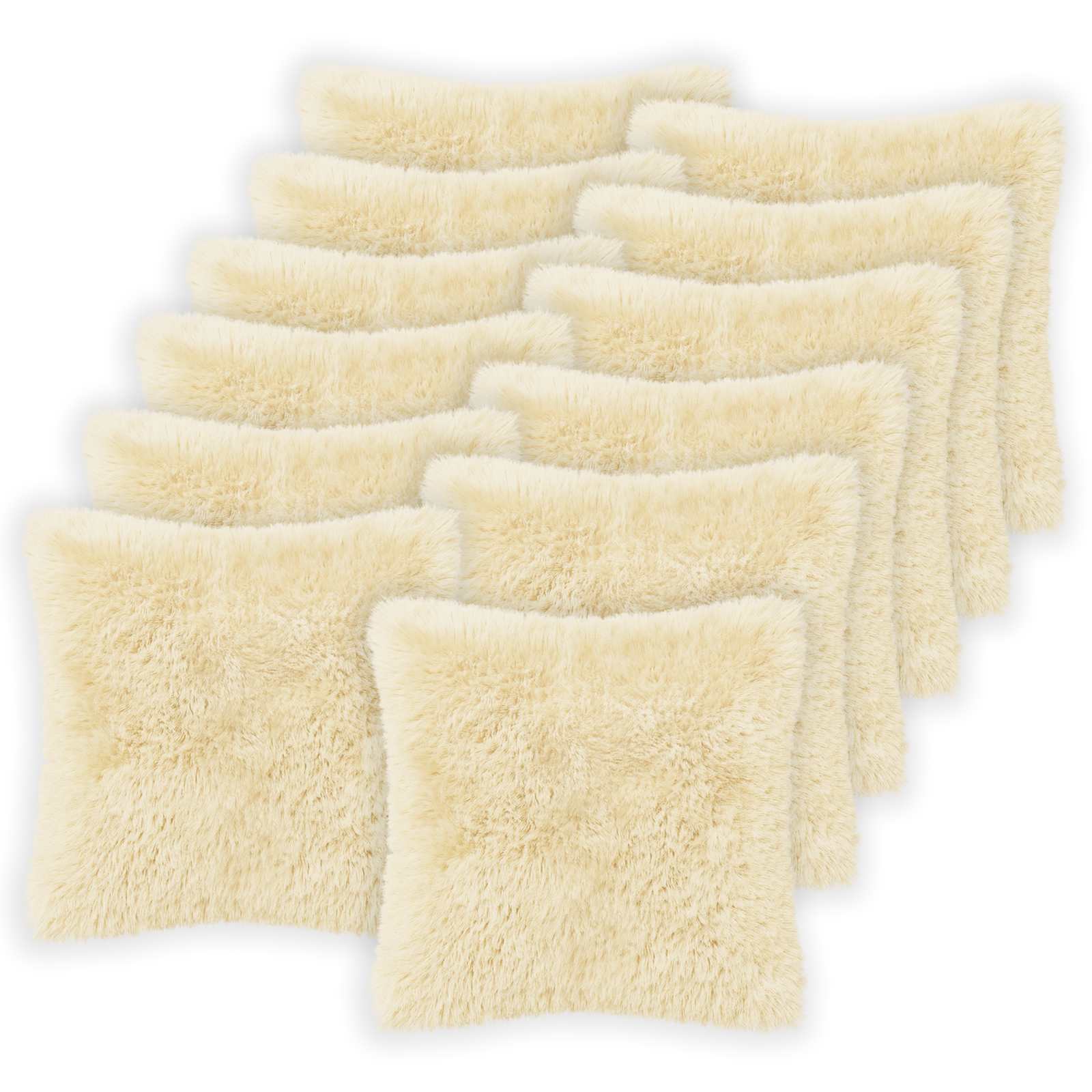 Párna huzat 12 pcs heerlen krémszínű 45 x 45 cm pv mikroplüss