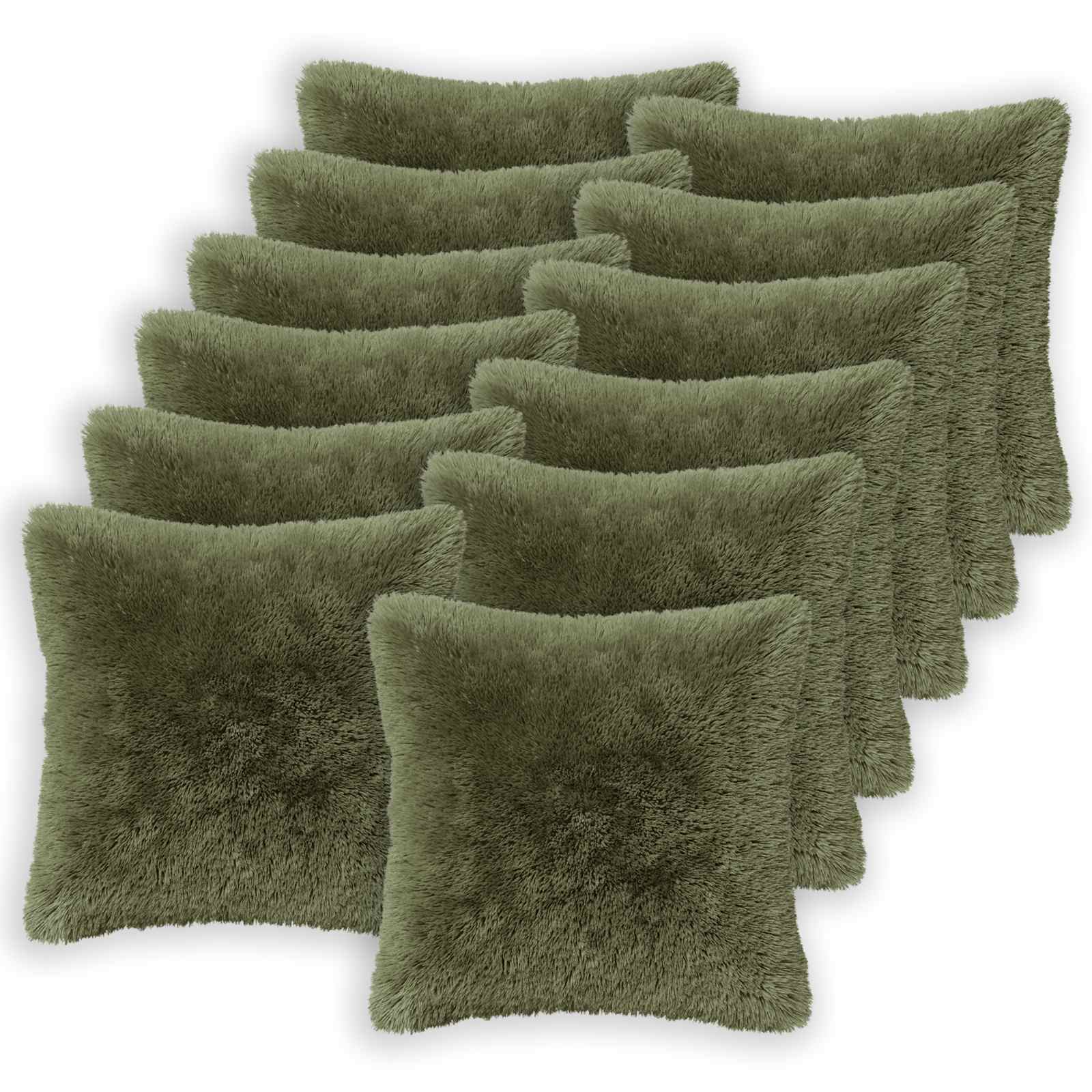 Párna huzat 12 pcs heerlen zöld 45 x 45 cm pv mikroplüss