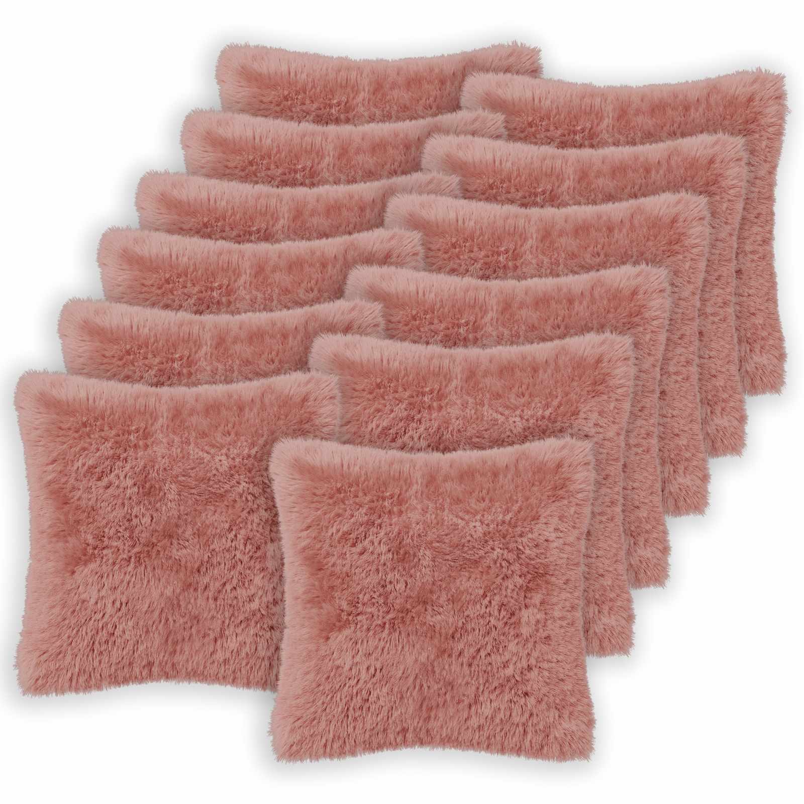 Párna huzat 12 pcs heerlen rózsaszín 45 x 45 cm pv mikroplüss