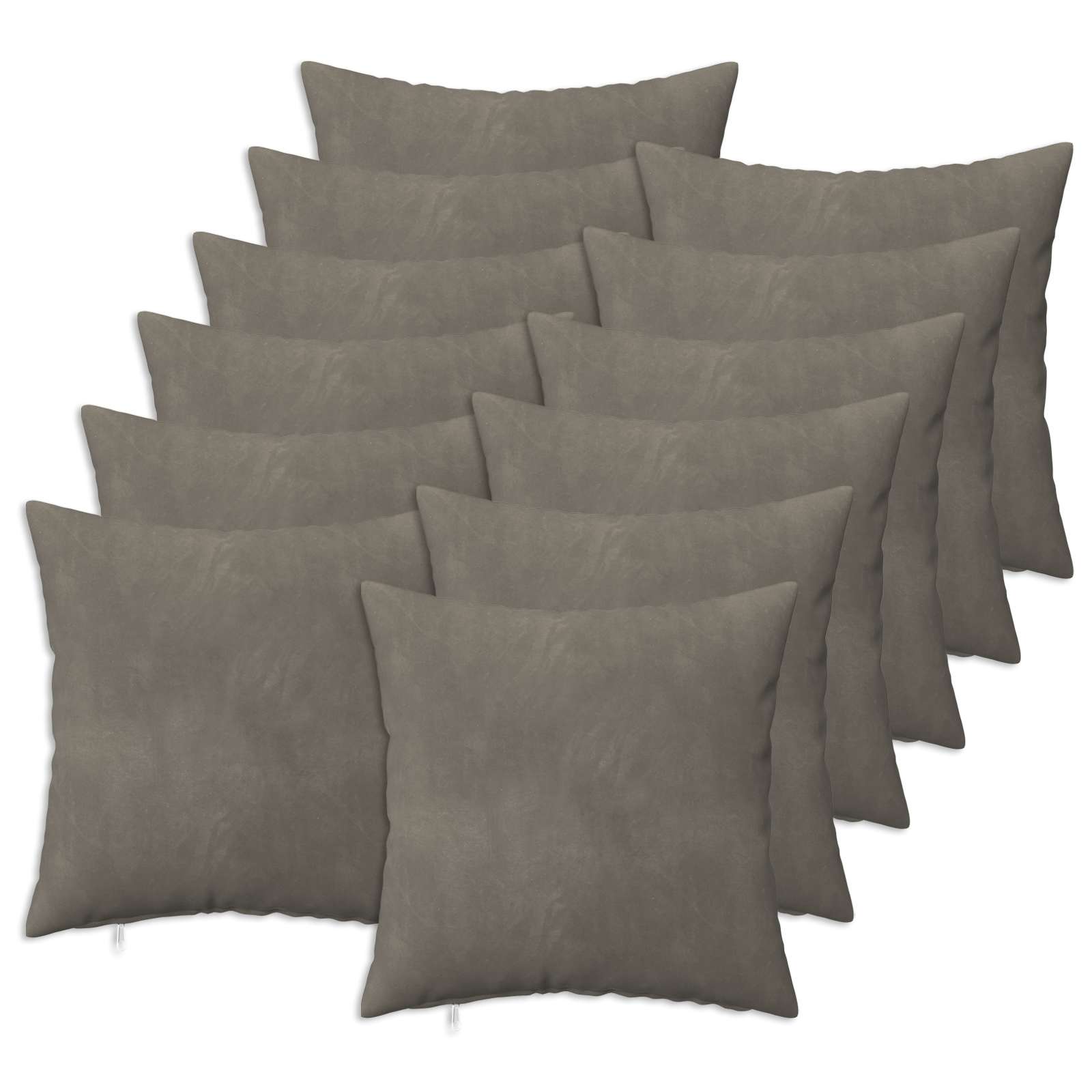 Párna huzat 12 pcs heerlen világosszürke 50 x 50 cm bársony