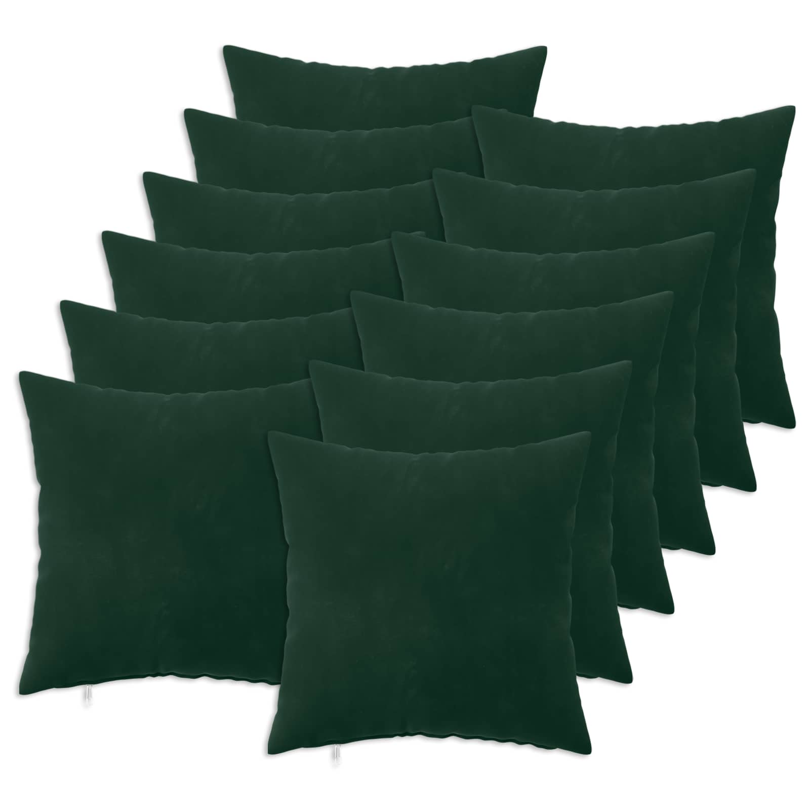 Párna huzat 12 pcs heerlen sötétzöld 50 x 50 cm bársony