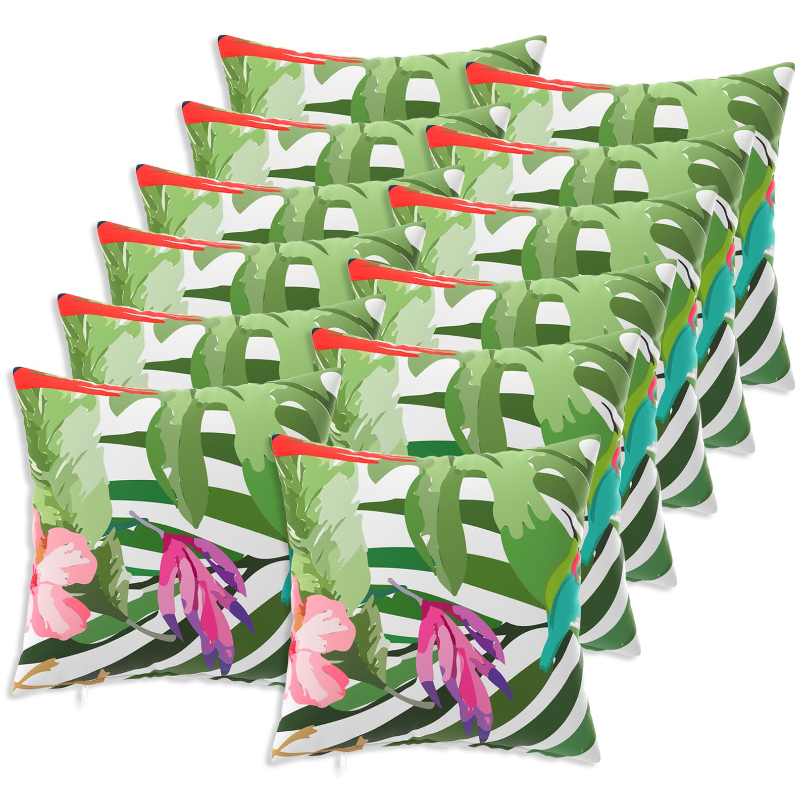 Párna huzat 12 pcs heerlen fekete 50 x 50 cm poliészter