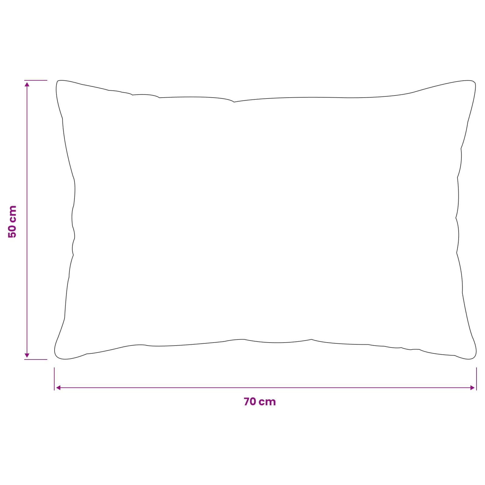 Párna huzat 2 pcs heerlen fekete 50 x 70 cm flanell