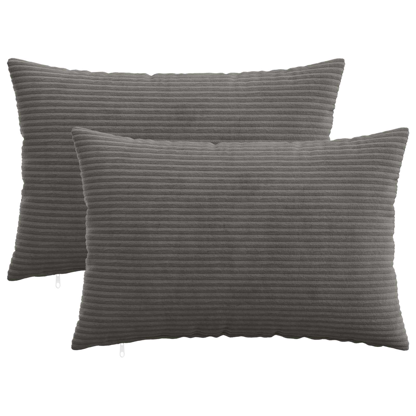 Párna huzat 2 pcs heerlen sötétszürke 50 x 75 cm cord
