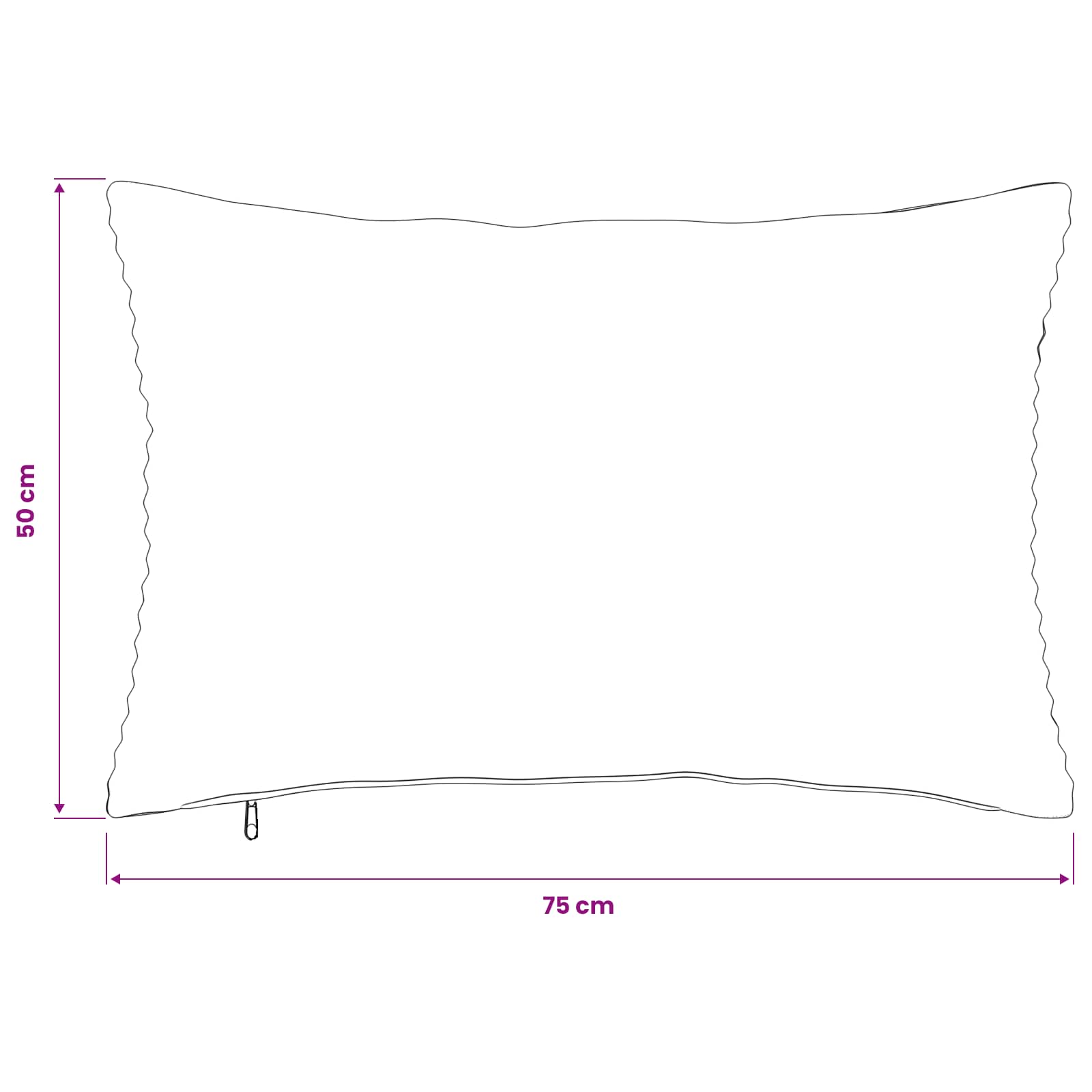 Párna huzat 2 pcs heerlen sötétszürke 50 x 75 cm cord