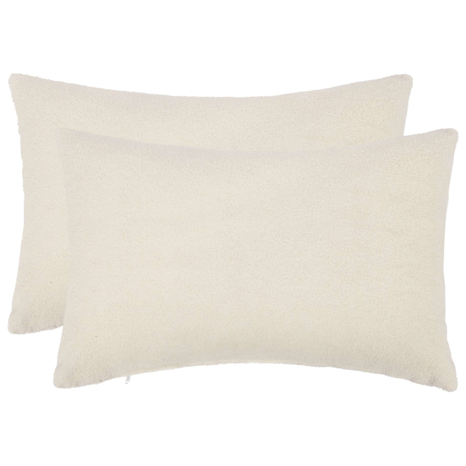 Párna huzat 2 pcs heerlen krémszínű 50 x 75 cm bouclé