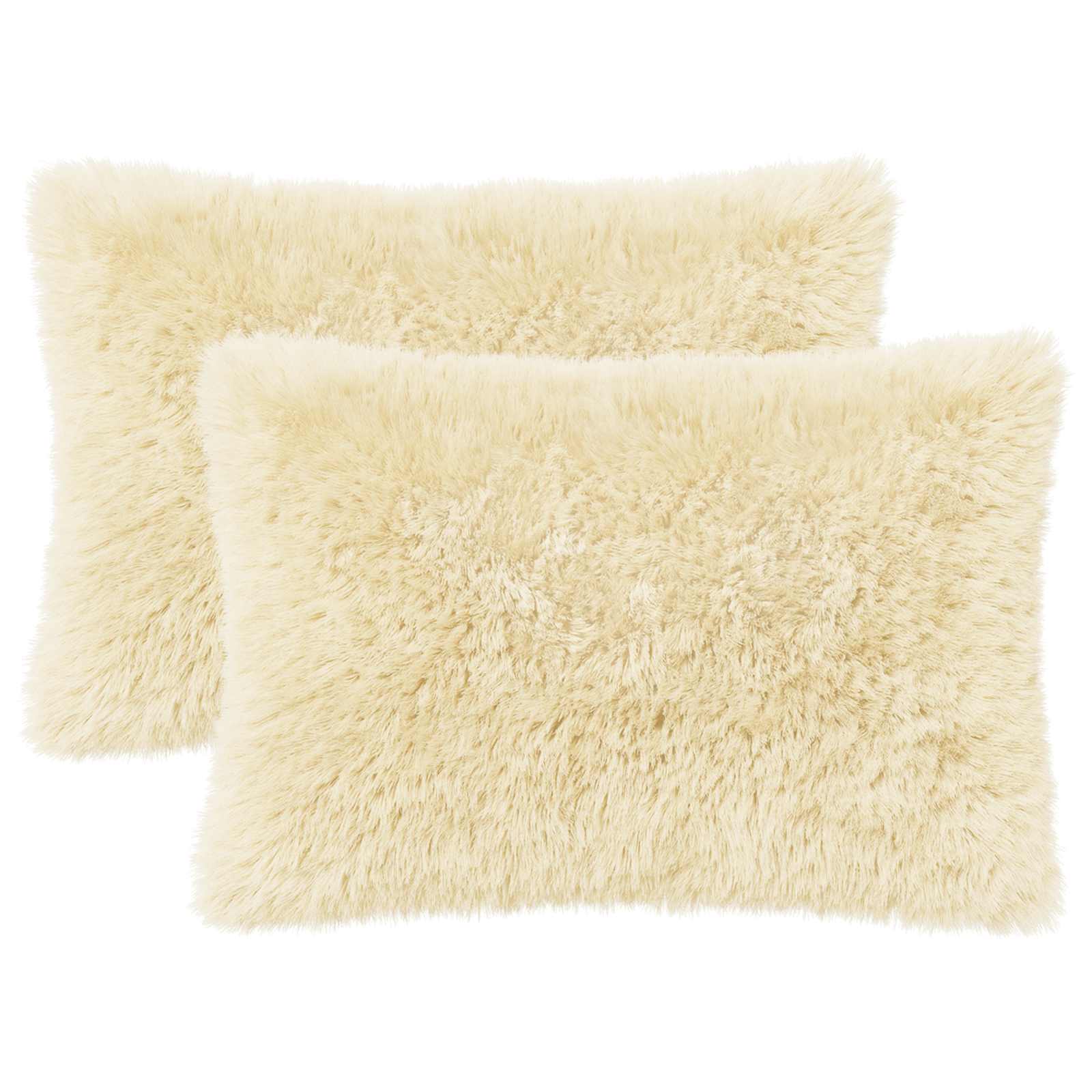 Párna huzat 2 pcs heerlen krémszínű 50 x 75 cm pv mikroplüss