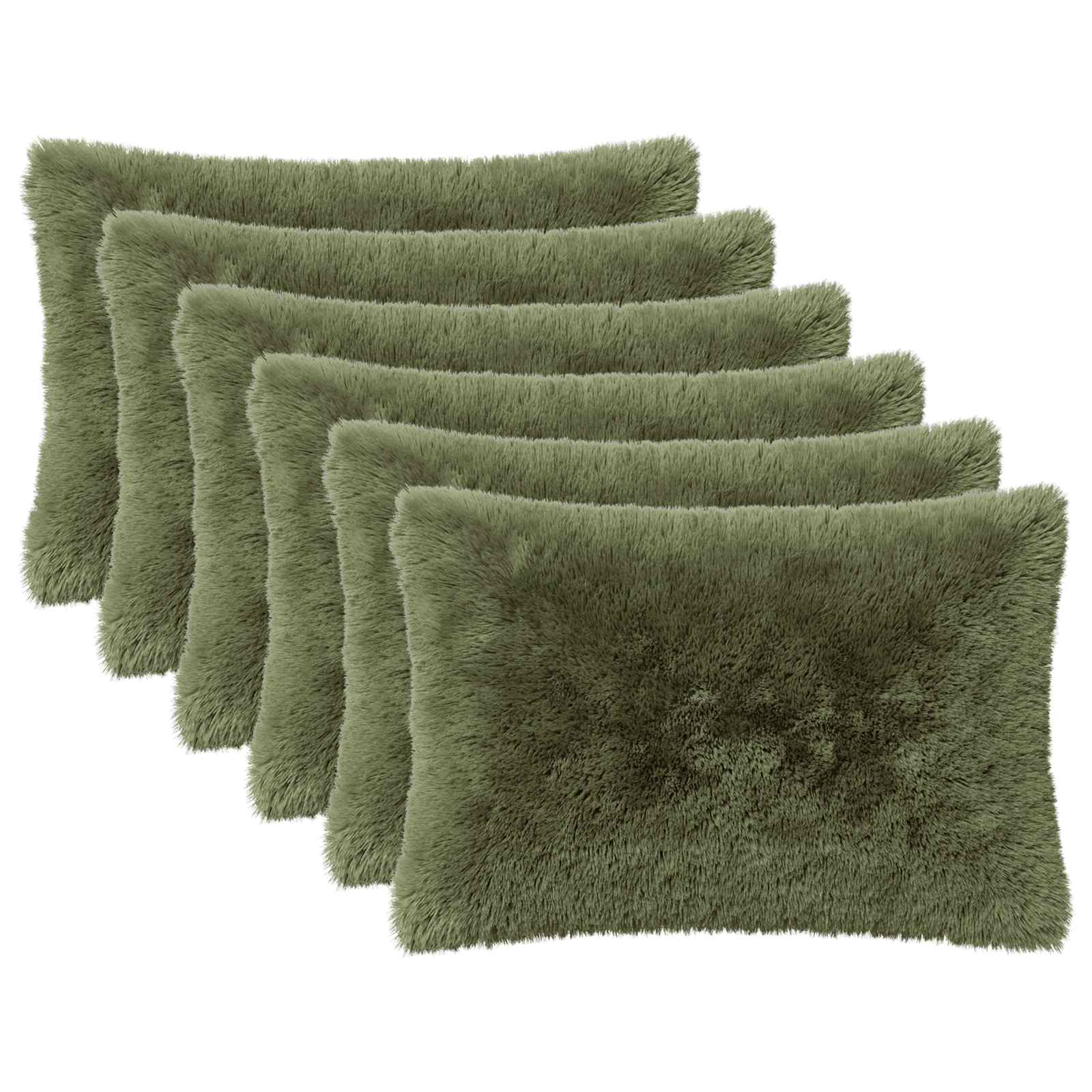 Párna huzat 6 pcs heerlen zöld 50 x 75 cm pv mikroplüss