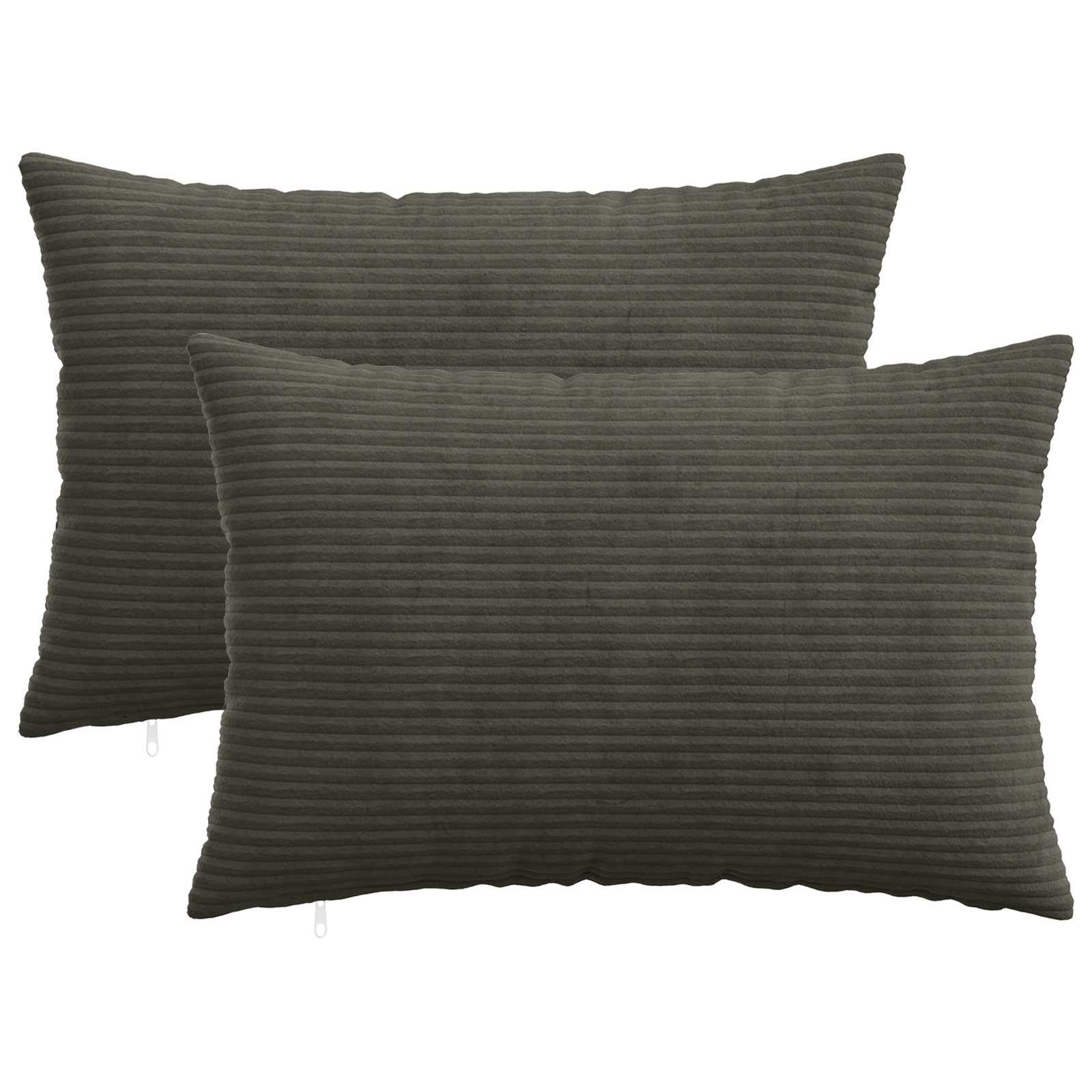 Párna huzat 2 pcs heerlen antracitszürke 50 x 80 cm cord
