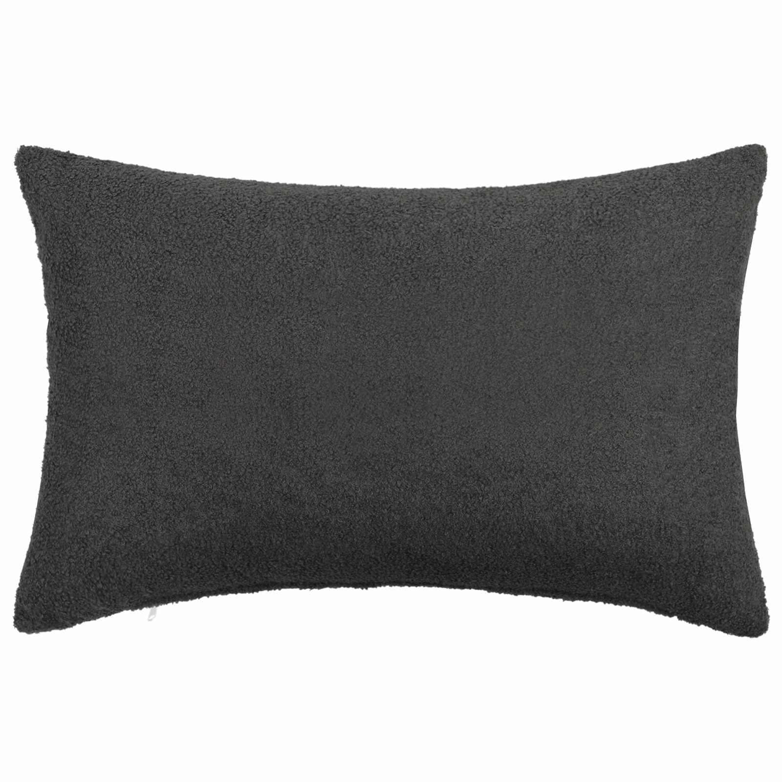 Párna huzat 6 pcs heerlen sötétszürke 50 x 80 cm bouclé