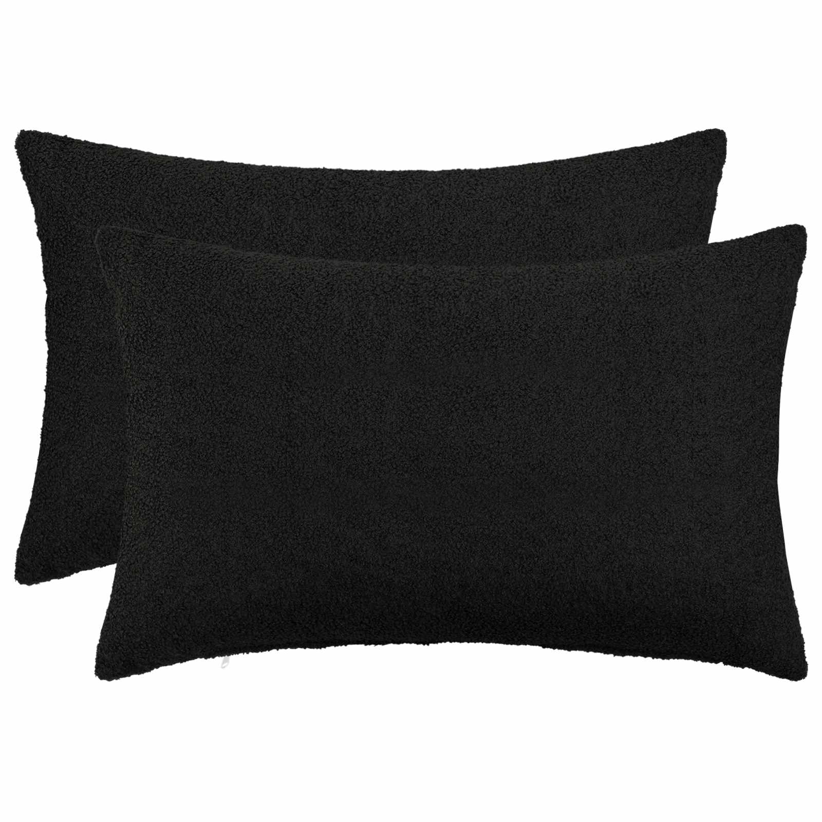 Párna huzat 2 pcs heerlen fekete 50 x 80 cm bouclé