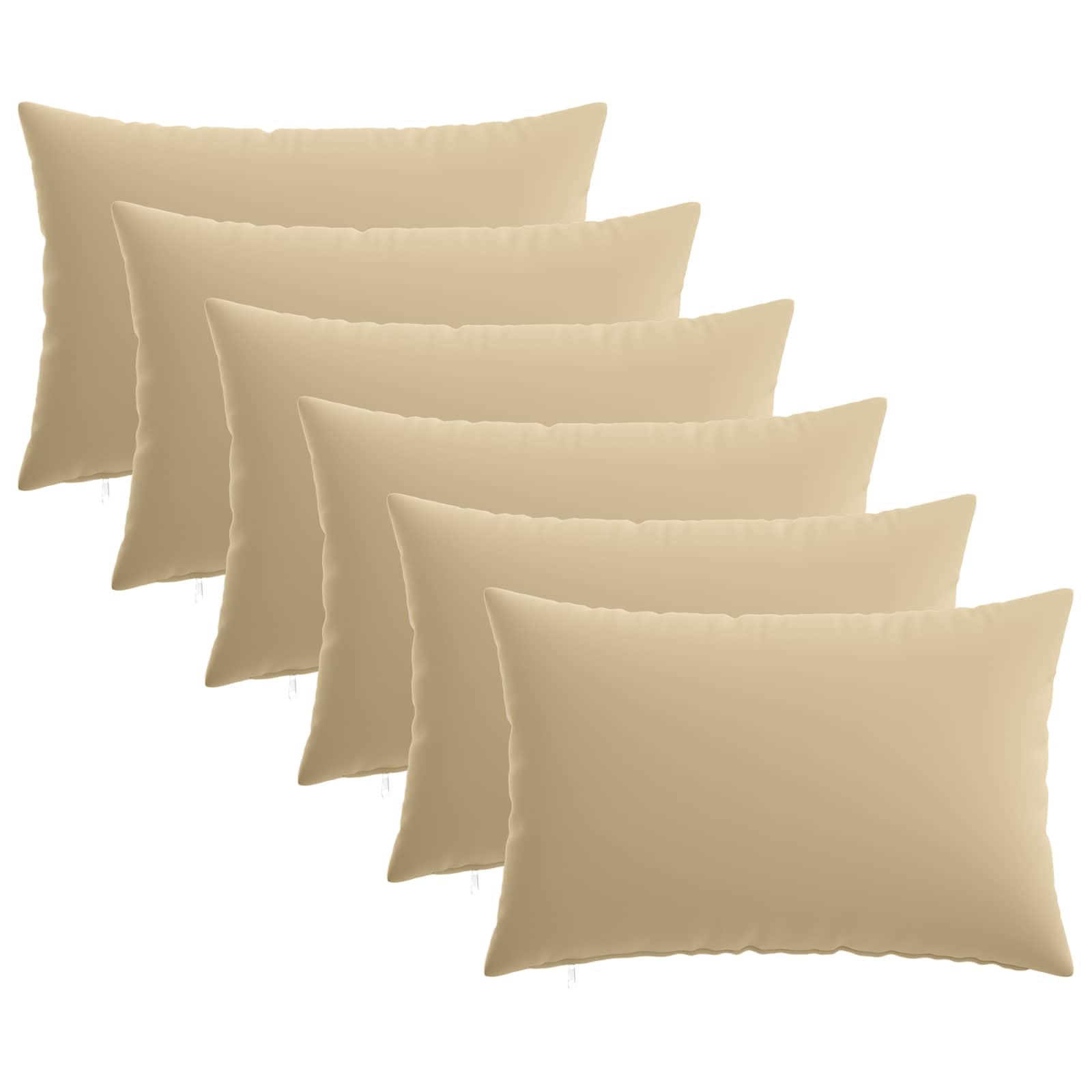 Párna huzat 6 pcs heerlen bézs 50 x 80 cm poliészter