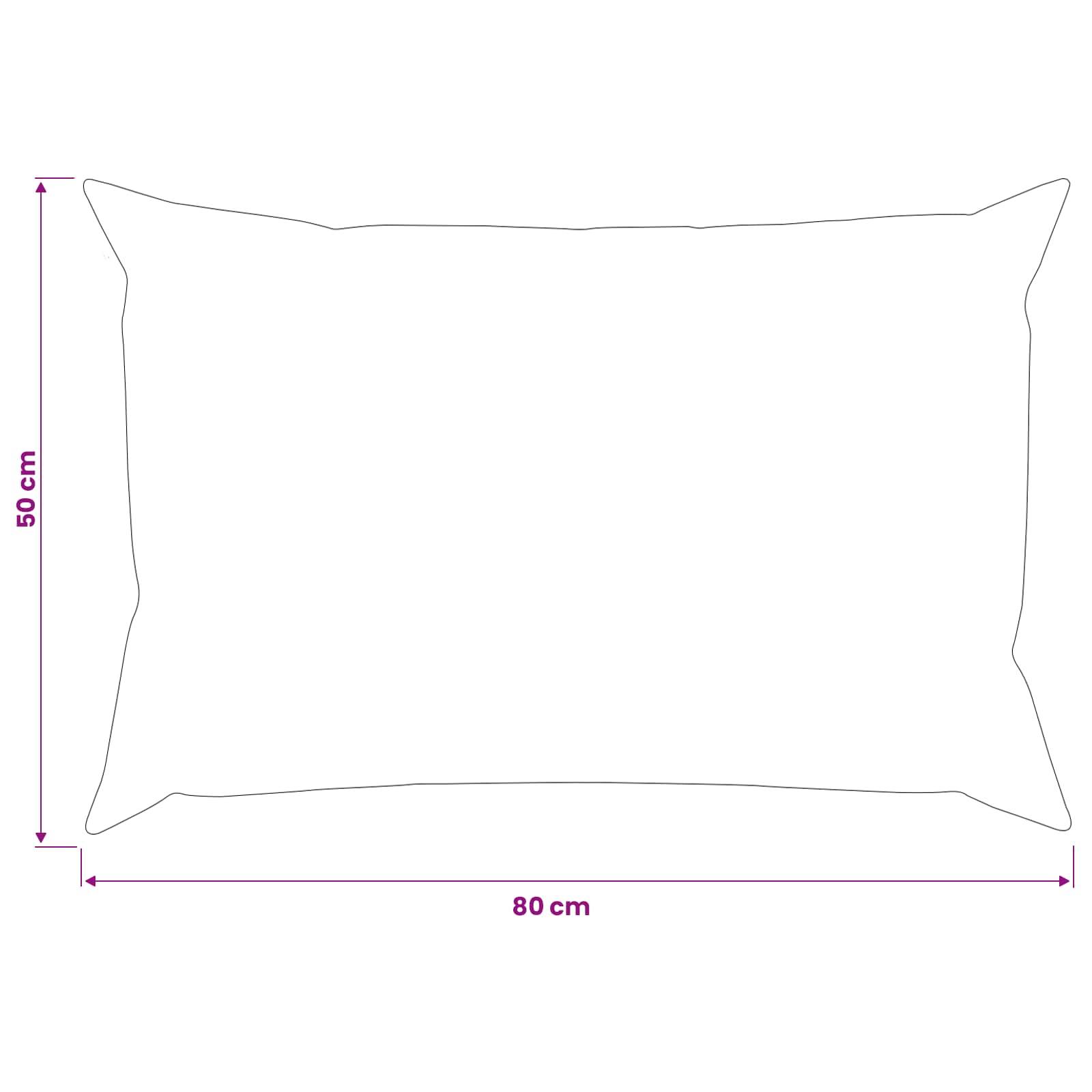 Párna huzat 6 pcs heerlen világosszürke 50 x 80 cm