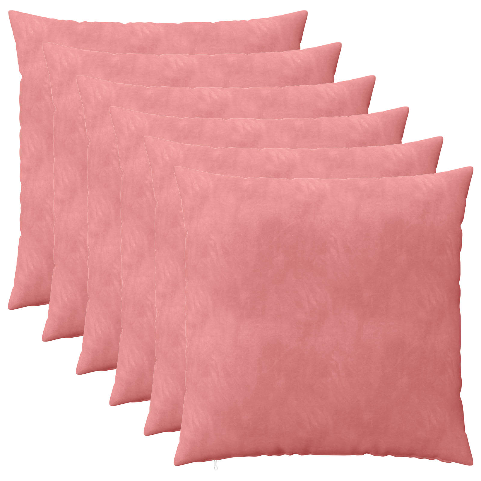 Párna huzat 6 pcs heerlen rózsaszín 55 x 55 cm bársony