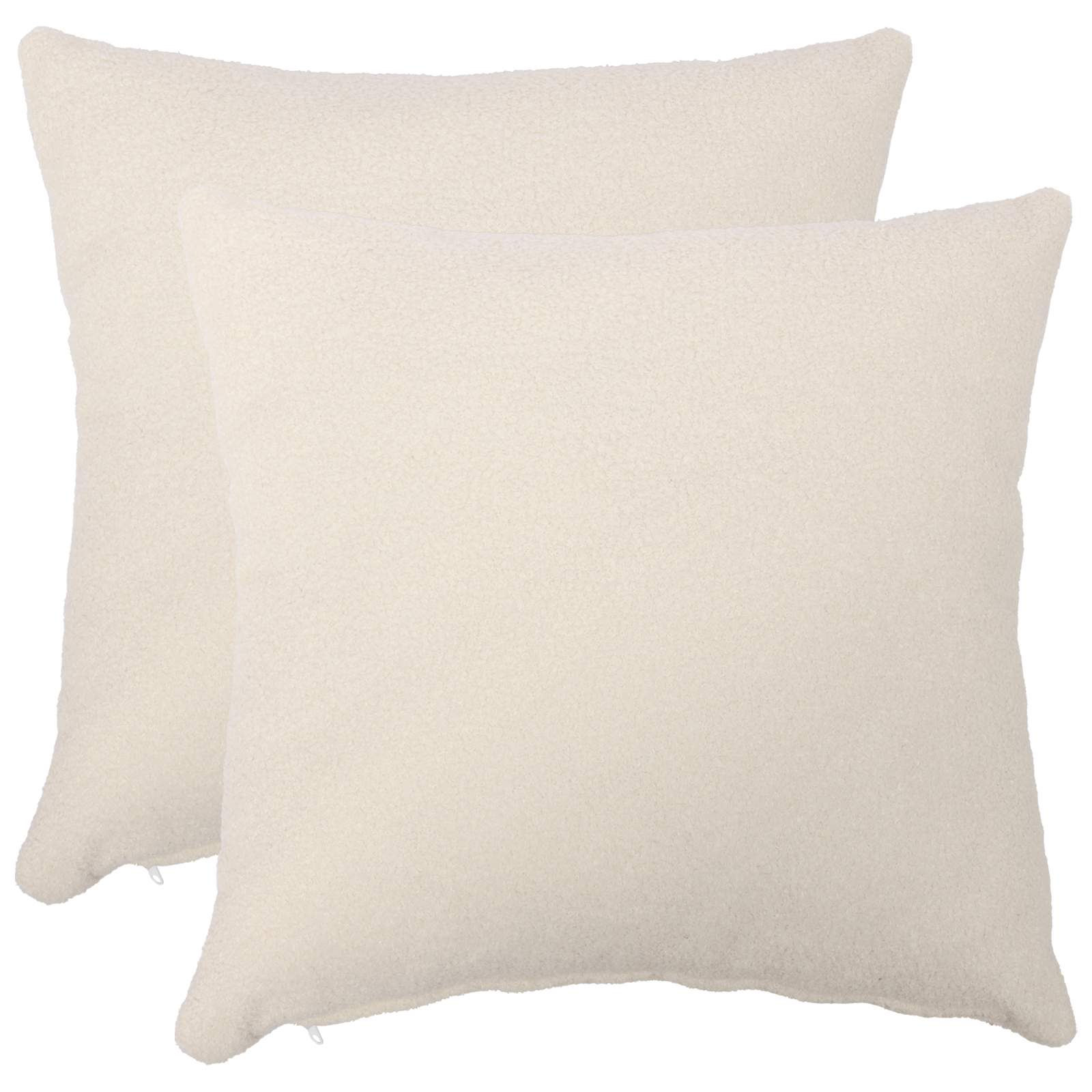 Párna huzat 2 pcs heerlen krémszínű 55 x 55 cm bouclé