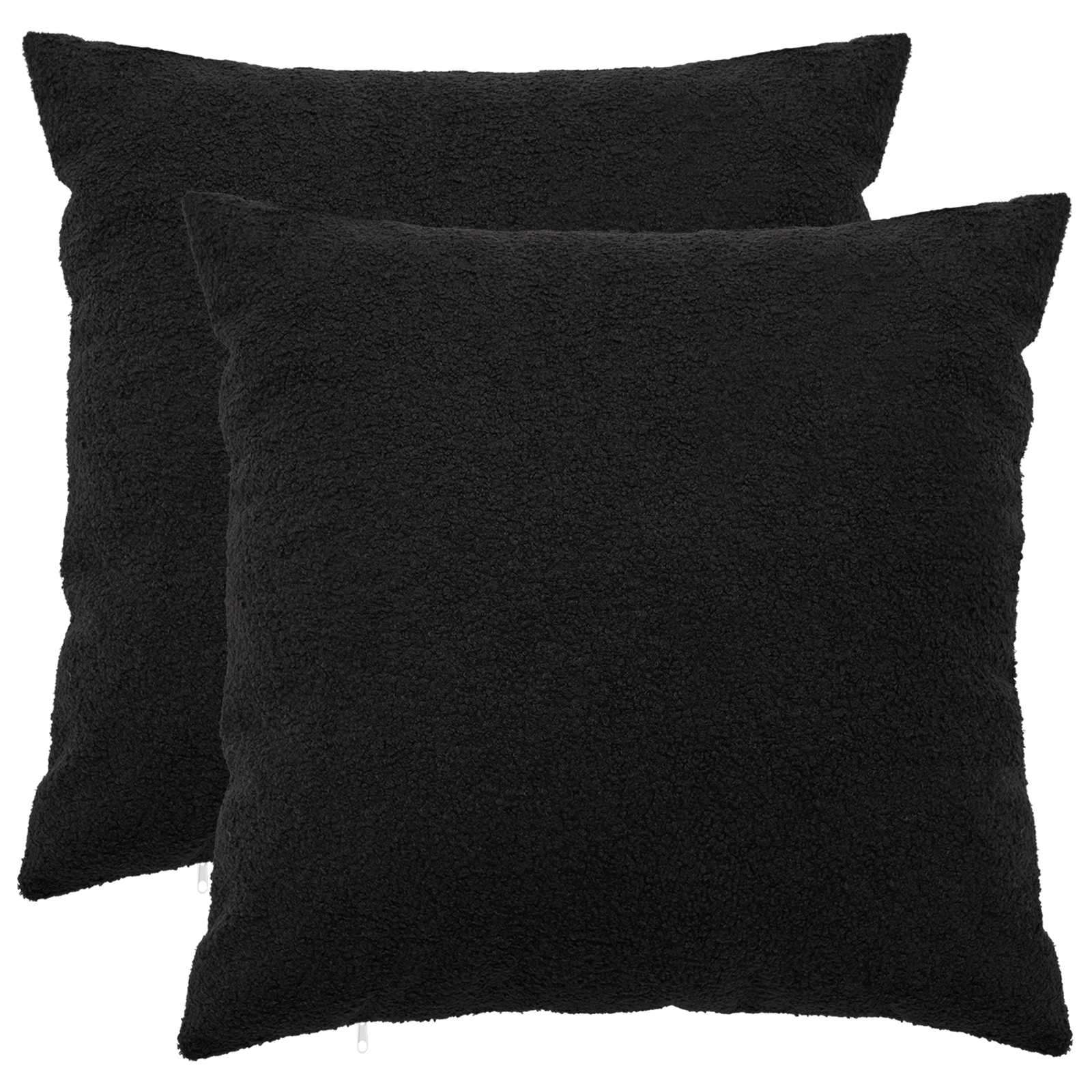 Párna huzat 2 pcs heerlen fekete 55 x 55 cm bouclé