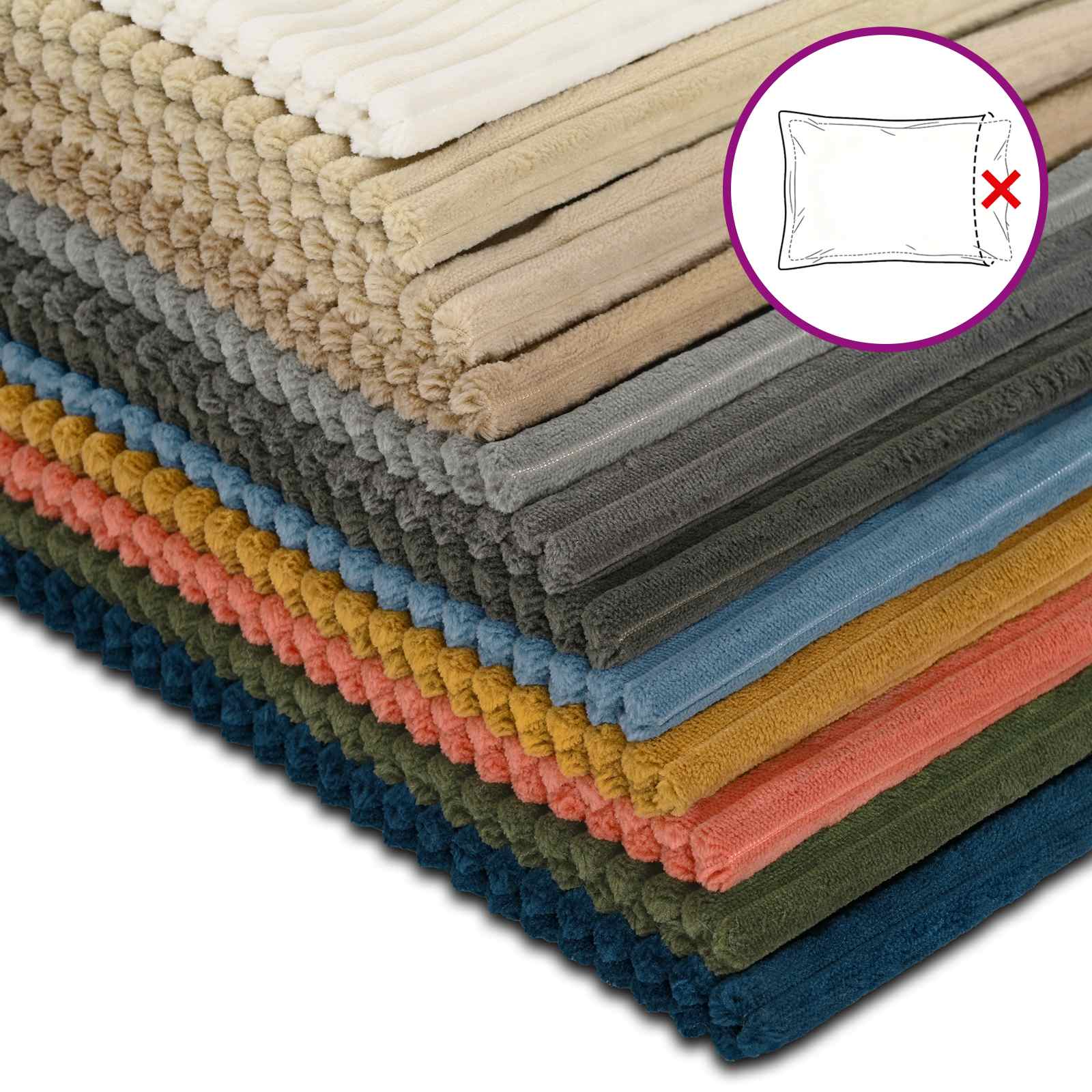 Párna huzat 2 pcs heerlen zöld 60 x 60 cm cord