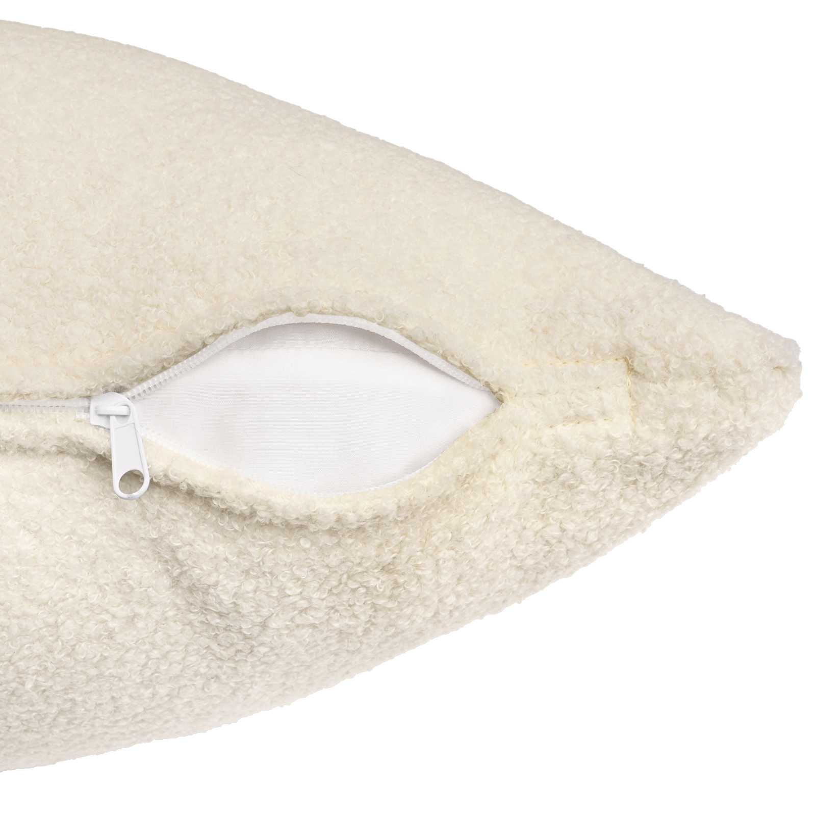 Párna huzat 6 pcs heerlen krémszínű 60 x 60 cm bouclé